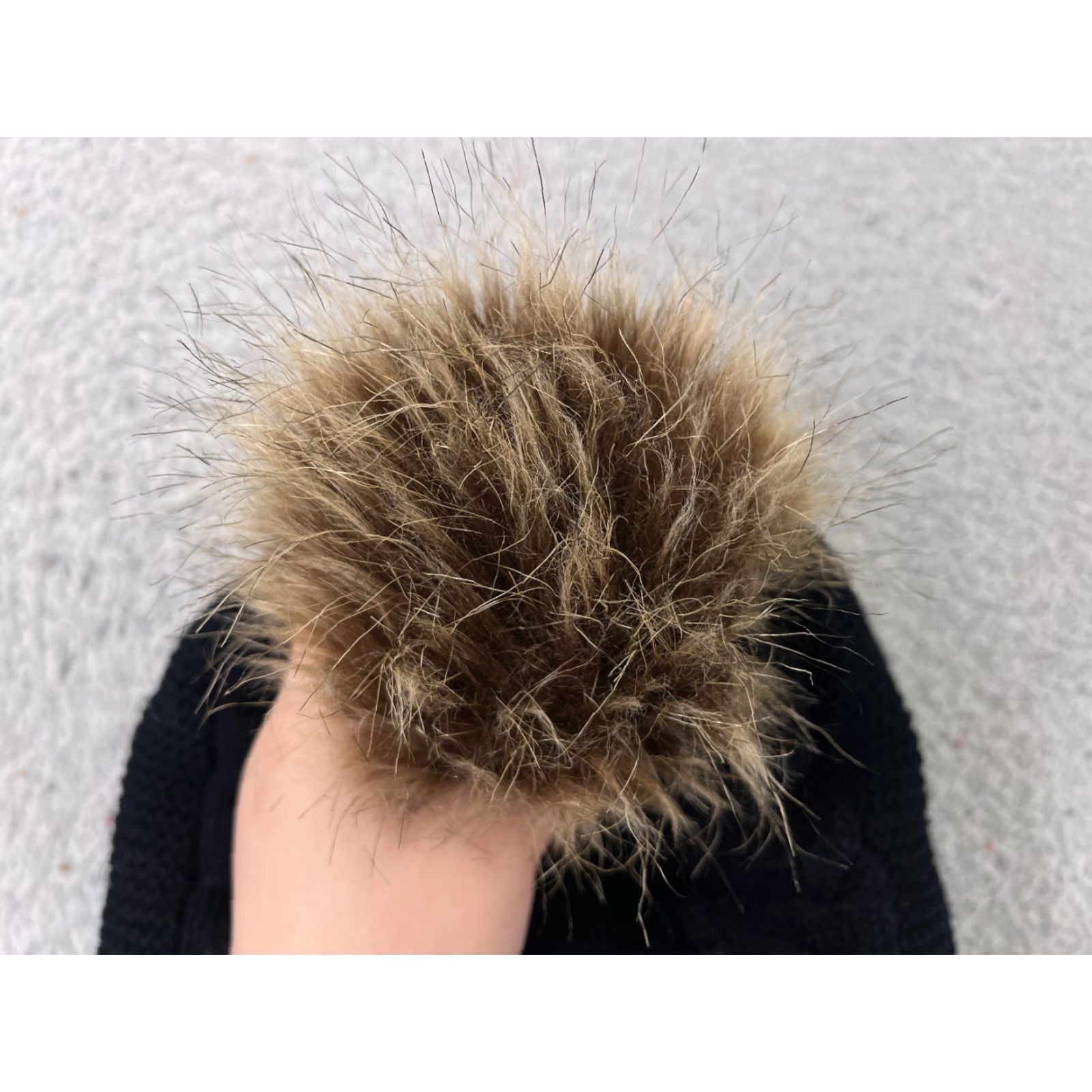 Vintage Chillmeister Beanie Adult One Size Black Gray Cable Knit 100% Acrylic Pom Hats Beanie Unisex Adults Knit Outdoor Ski Winter Mens Womens Girls Boys Size ONE SIZE - 3 Thumbnail