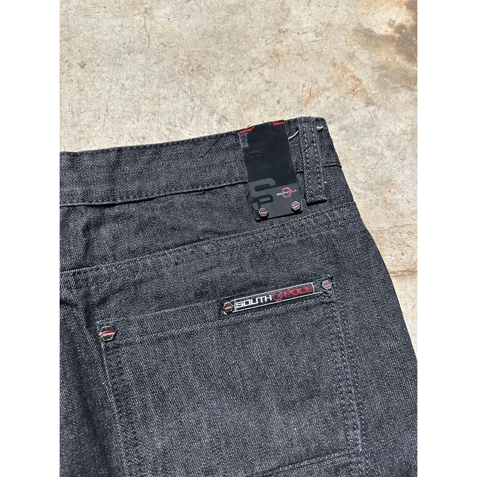 Southpole × Vintage Y2K Southpole Black Denim Jeans 36 Dark Wash Hip Hop Baggy Size US 36 / EU 52 - 3 Thumbnail