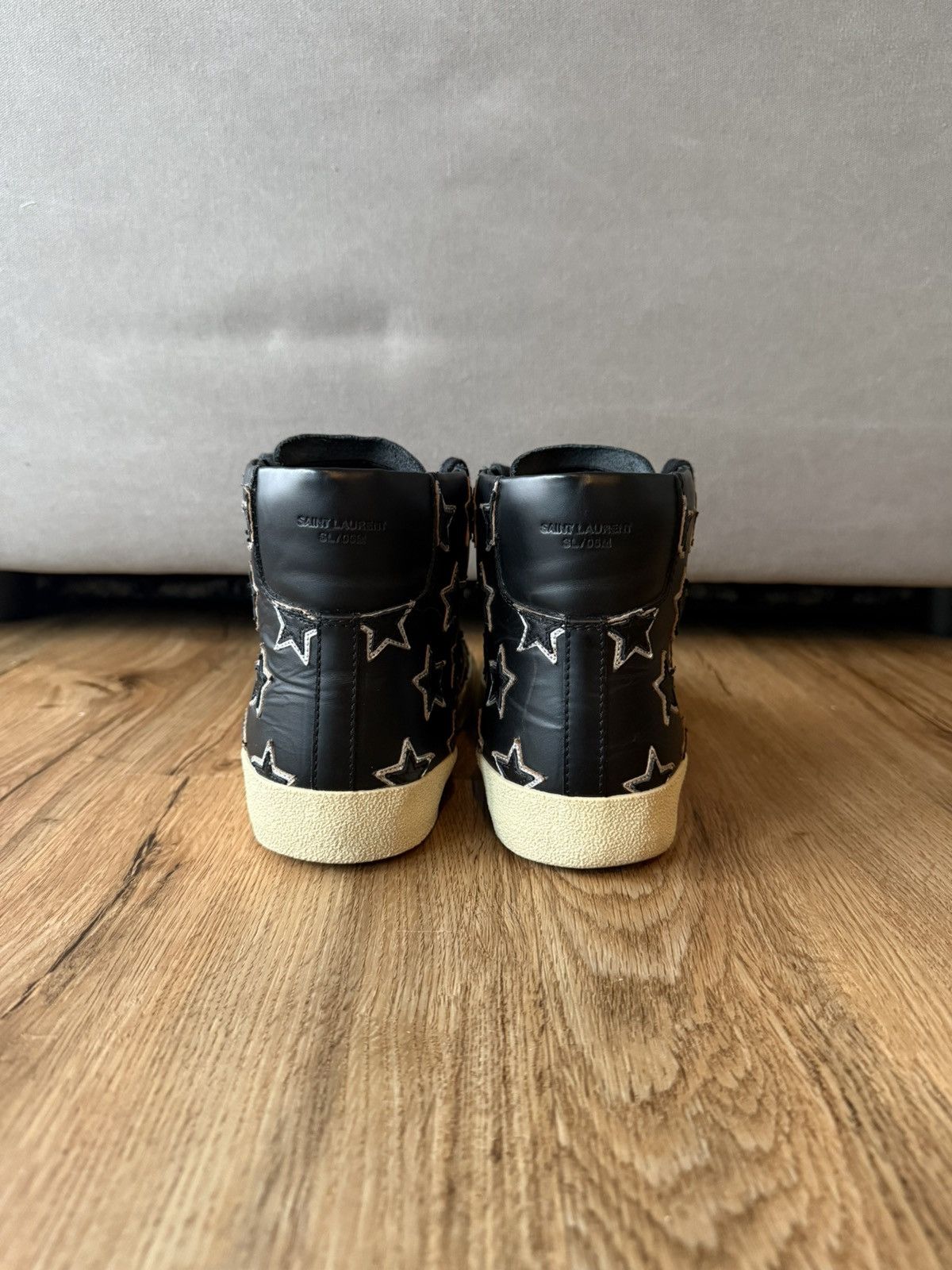 Saint Laurent Paris Saint Laurent Paris SL/06H Star Appliqué – Black/Silver Hedi Size US 8 / EU 41 - 5 Thumbnail