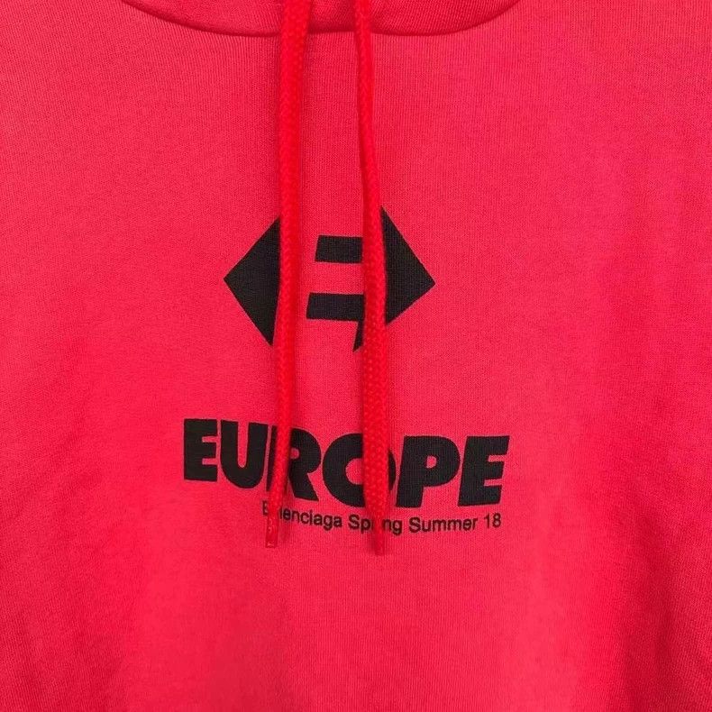 Balenciaga Balenciaga Red Hoodie Size US XS / EU 42 / 0 - 2 Thumbnail
