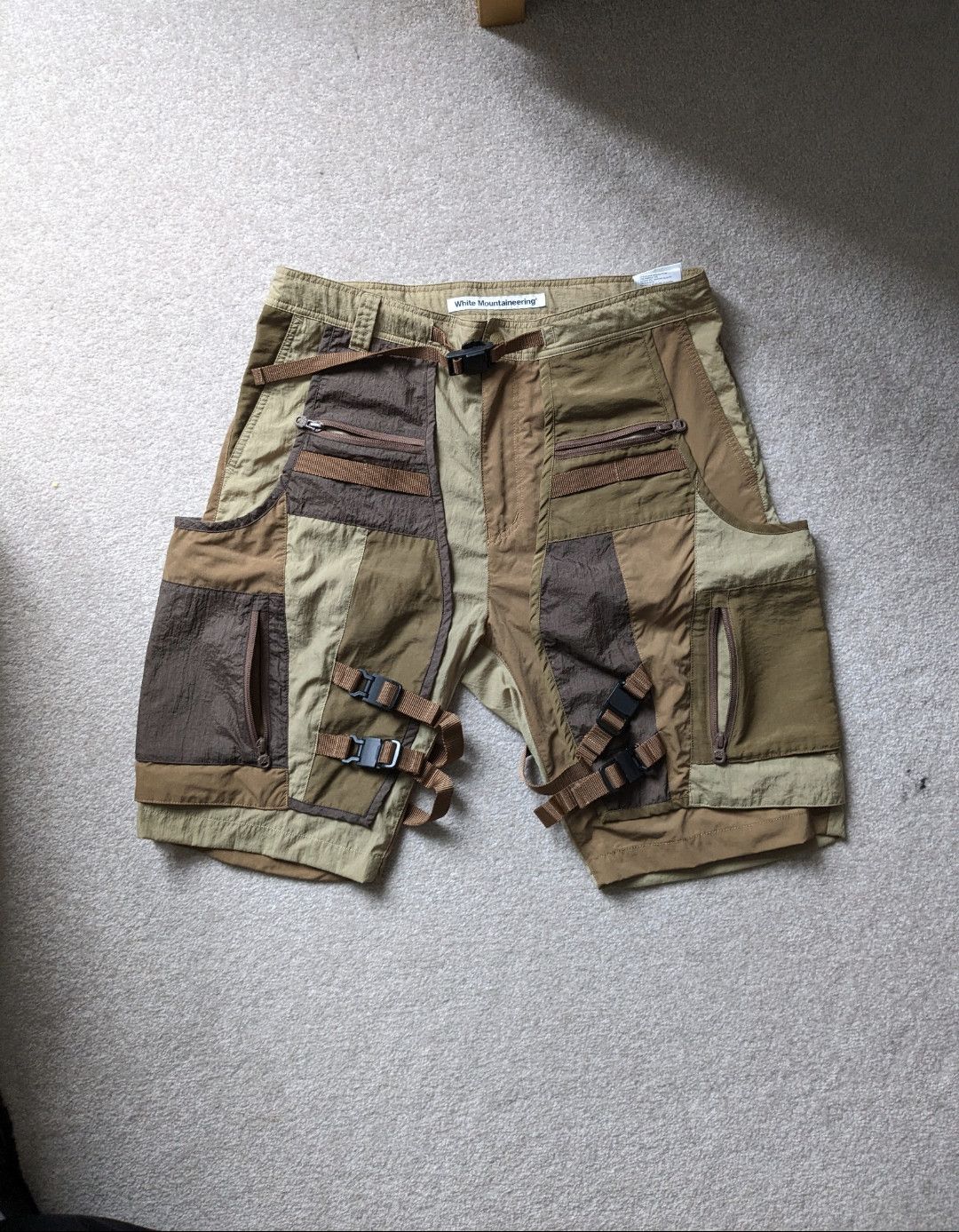 White Mountaineering White mountaineering mixed shorts Size US 34 / EU 50 - 1 Thumbnail