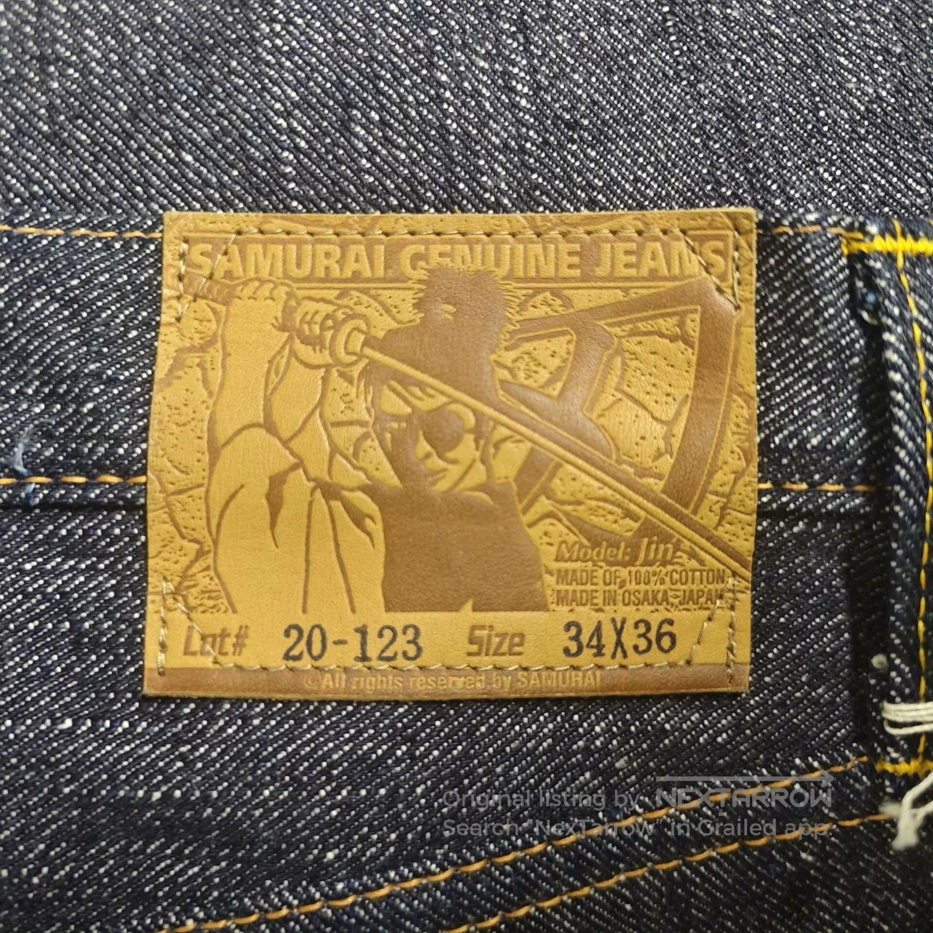 Samurai Jeans Samurai S110J Straight Blade Denim Jeans. Size US 34 / EU 50 - 8 Thumbnail