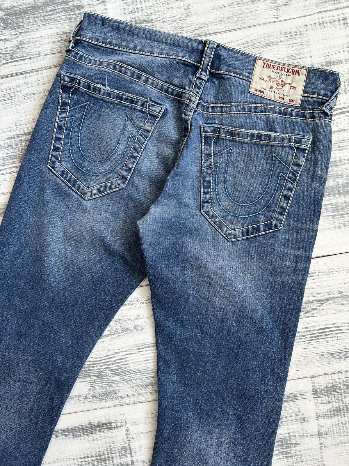 True Religion TRUE RELIGION Ricky Relaxed Straight Blue Jeans Pants sz 32 Size US 32 / EU 48 - 3 Thumbnail