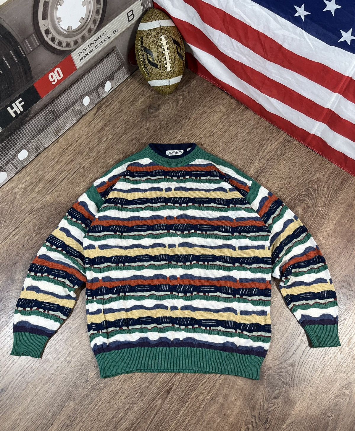 Designer Vintage Coogi Style Sweater Italy Size US L / EU 52-54 / 3 - 1 Thumbnail