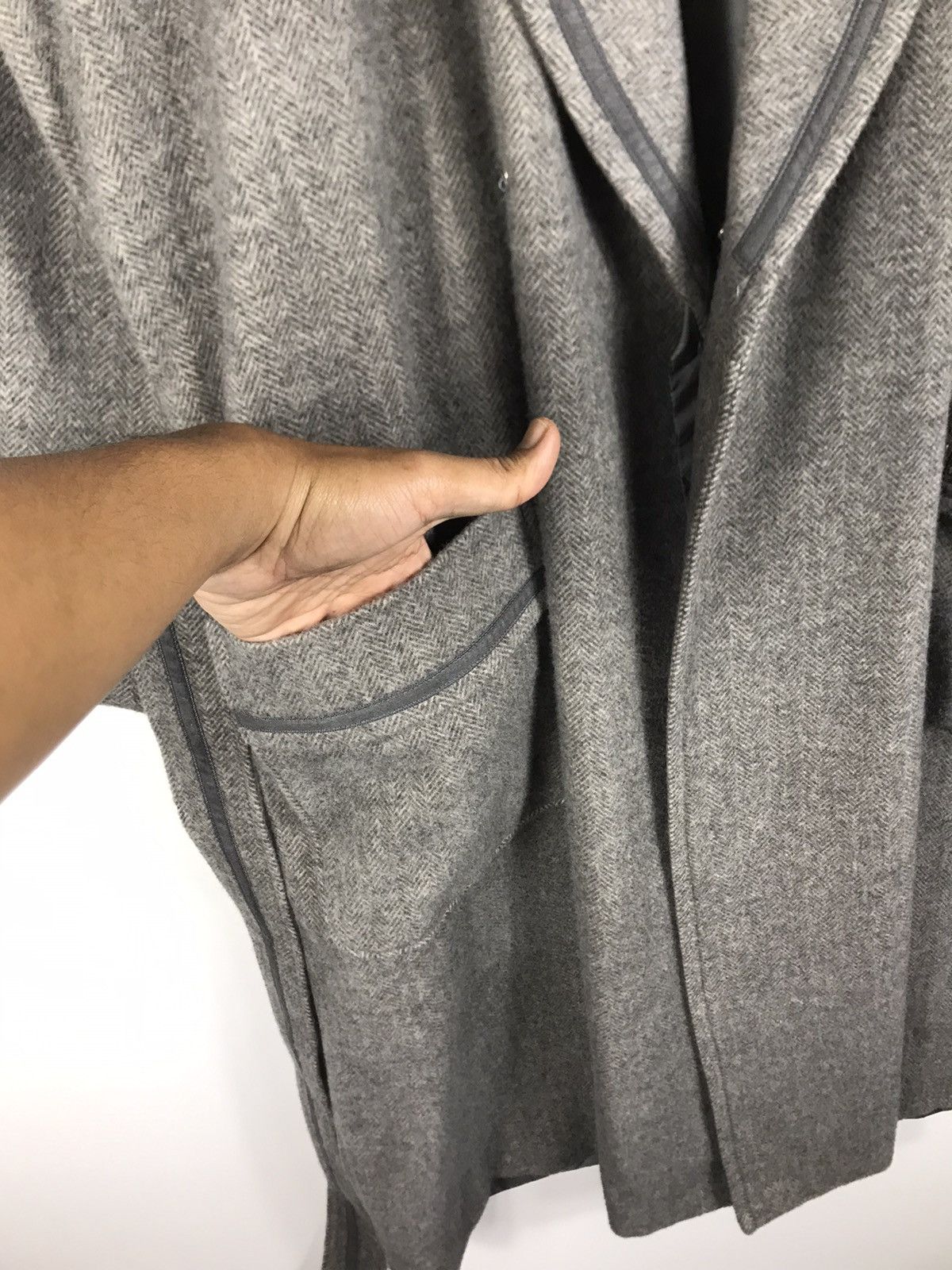 Pierre Balmain ⚡️Vintage Pierre Balmain Herringbone Bathrobe House Coat Size US M / EU 48-50 / 2 - 7 Thumbnail