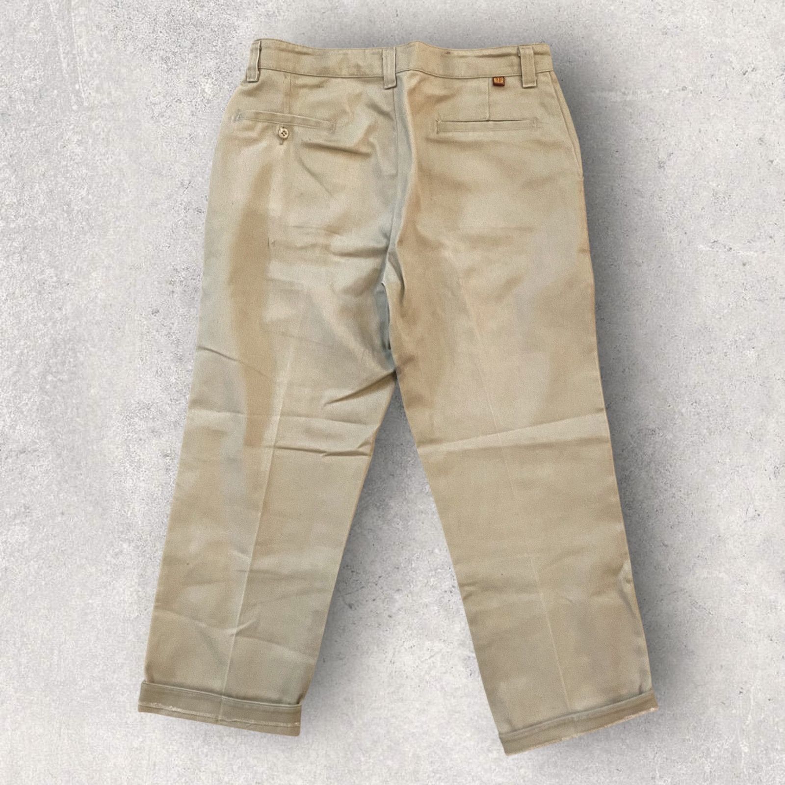 Vintage × Wrangler Vintage Big Ben Wrangler Khaki Twill Chino Work Pants Size US 32 / EU 48 - 2 Thumbnail