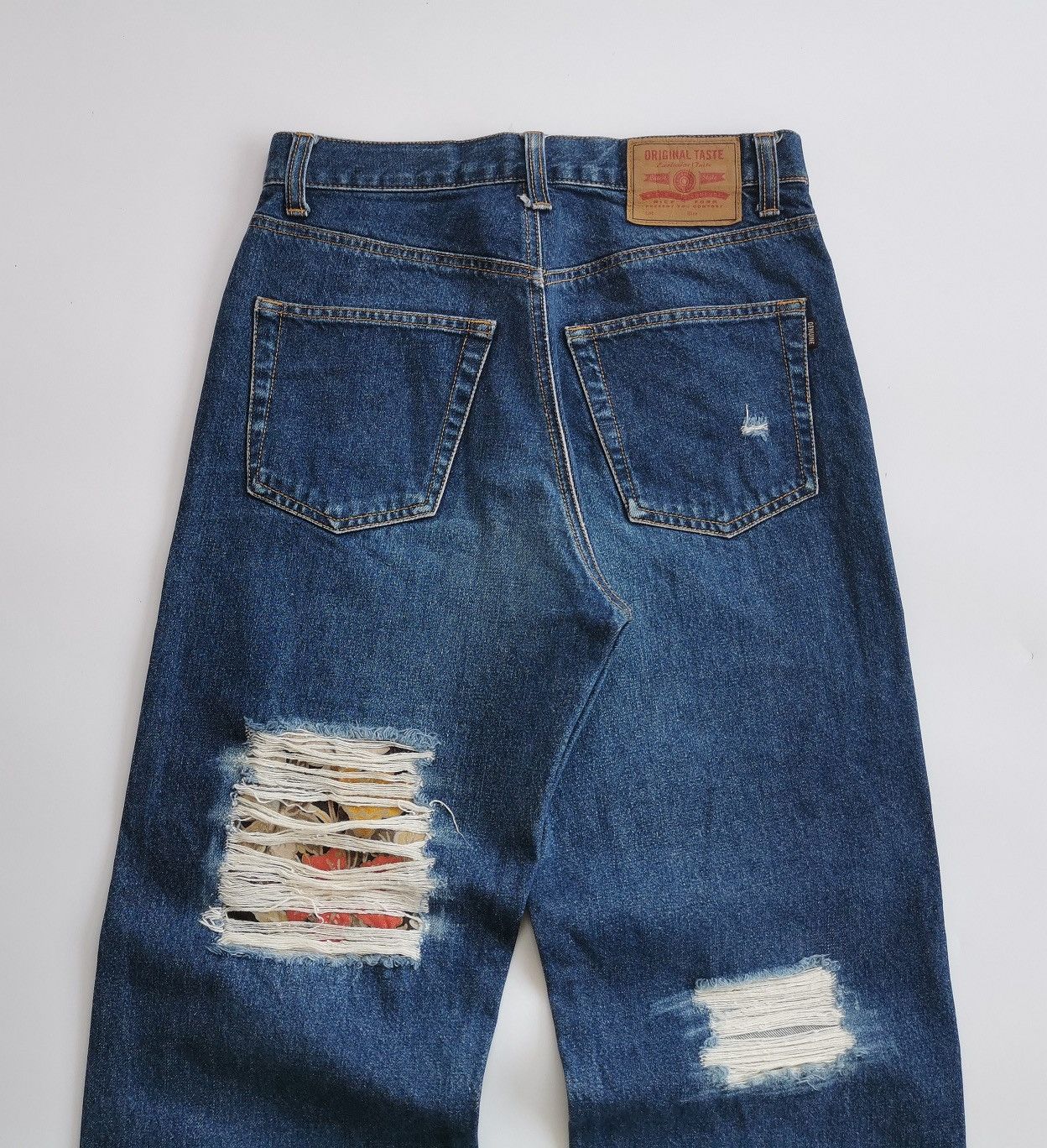 Kapital Back & Forth Selvedge Distressed Ripped Reworked Patch Jeans Size US 28 / EU 44 - 11 Thumbnail