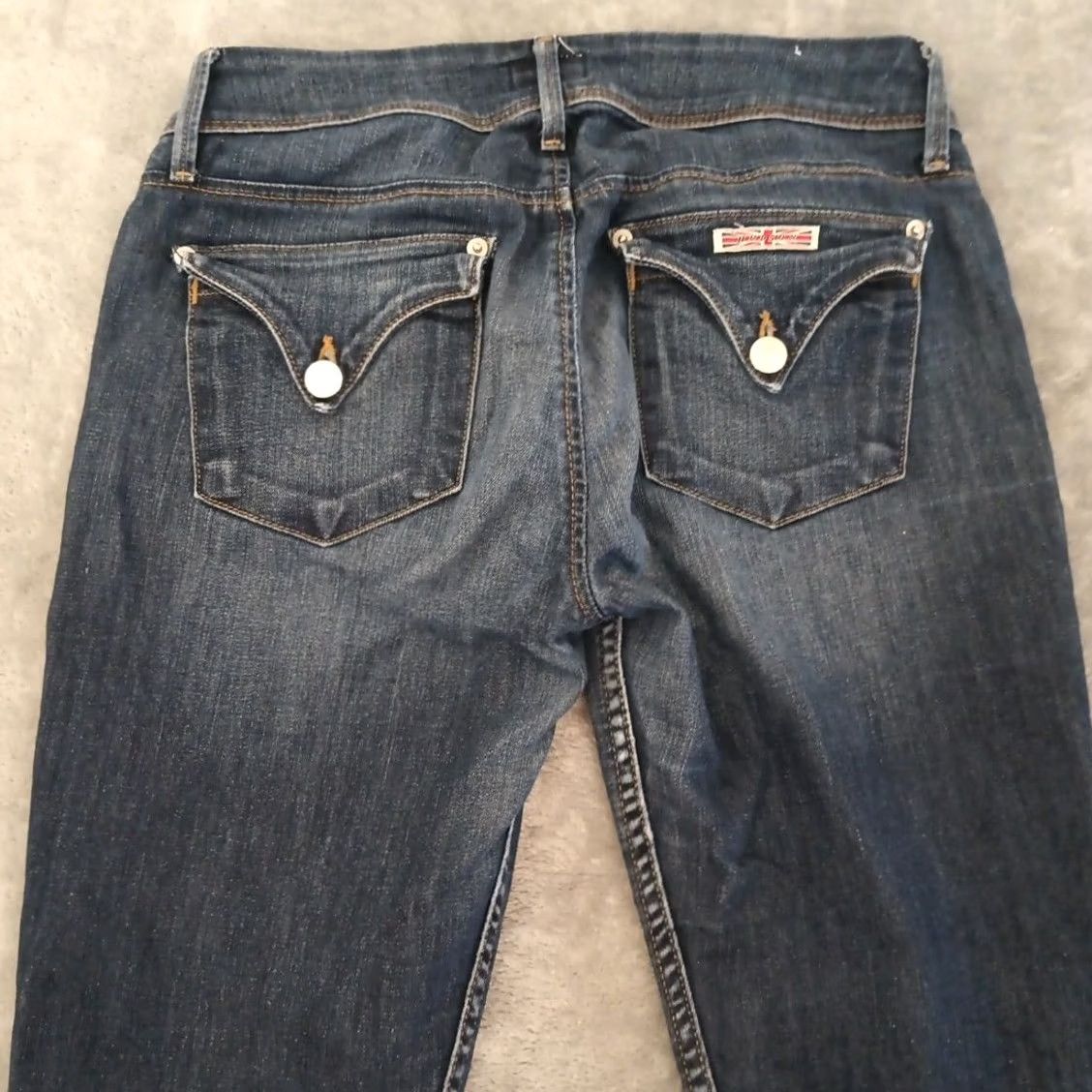 Hudson Hudson Jeans Womens 27 Blue Dark Wash Ankle Low Rise 27x27 Denim Regular Jeans Womens Menus? Size 27" / US 4 / IT 40 - 7 Thumbnail