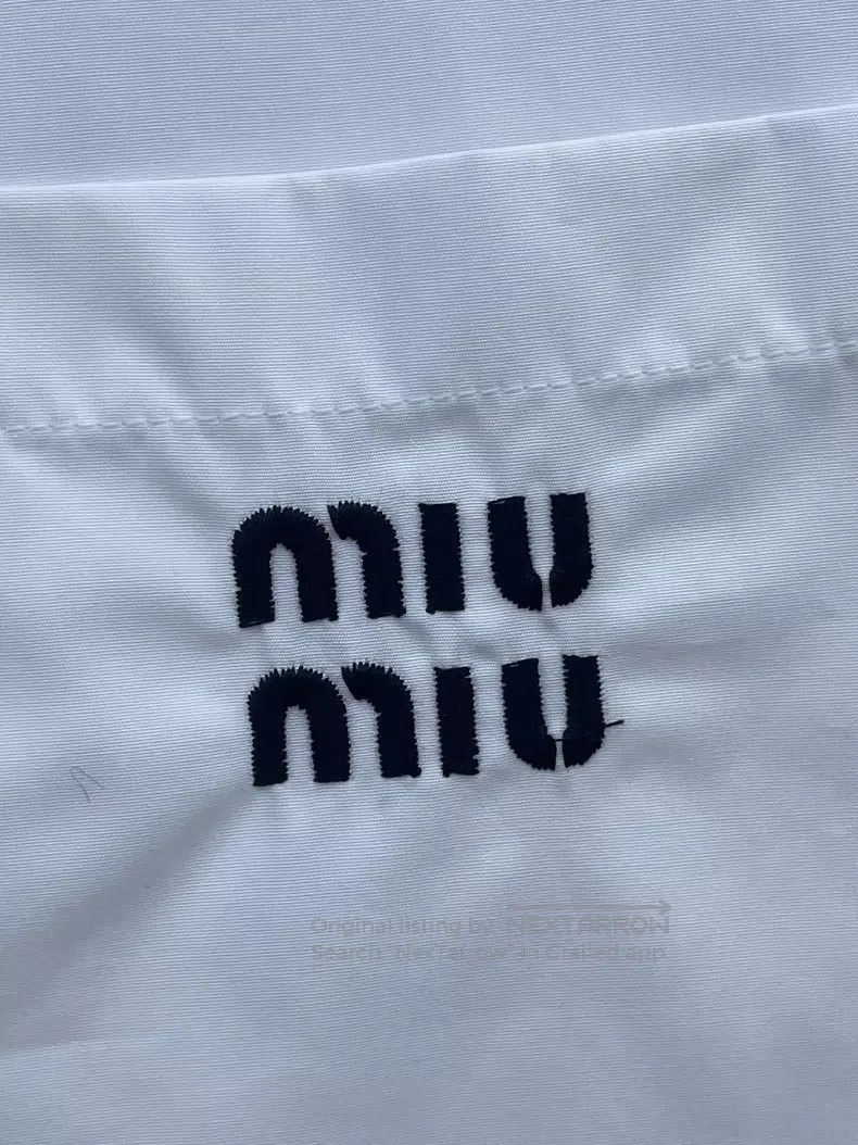 Miu Miu Miu Miu 36 College style short-sleeved dress Size 35" - 3 Thumbnail