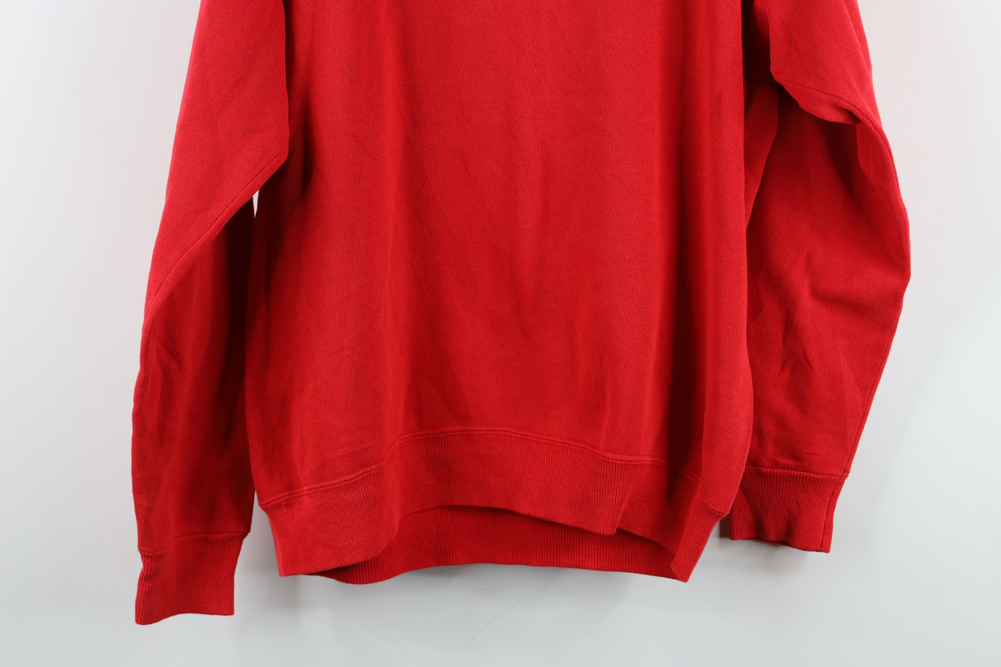 Vintage Vintage 80s 90s Streetwear Blank Raglan Sweatshirt Red USA Size M / US 6-8 / IT 42-44 - 12 Thumbnail