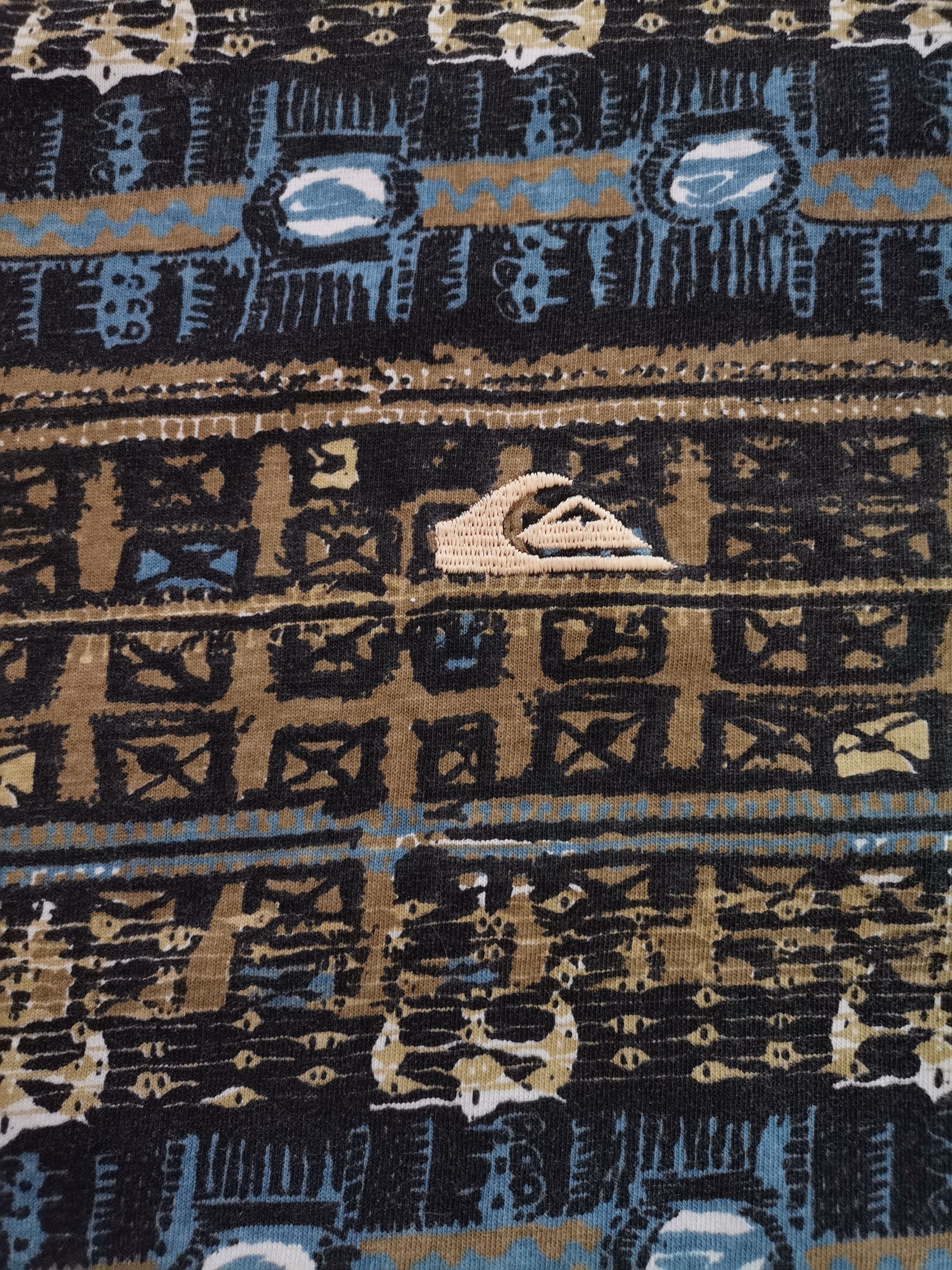 Quiksilver × Vintage Vintage Quiksilver Aztec Print Tee Size US L / EU 52-54 / 3 - 2 Thumbnail