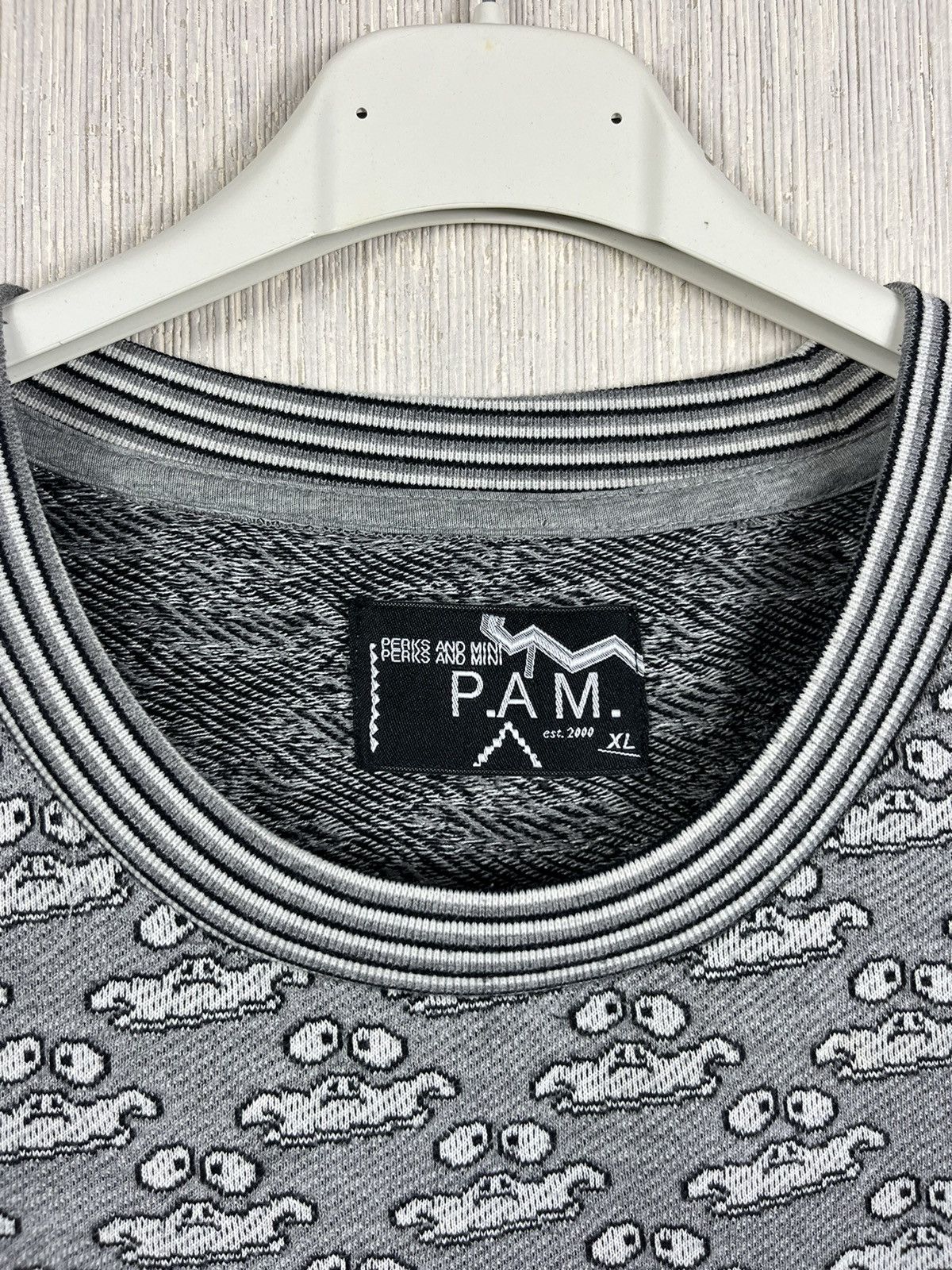 Perks And Mini PAM Perks and Mini monogram knitted tee t-shirt ghost print Size US XL / EU 56 / 4 - 10 Thumbnail