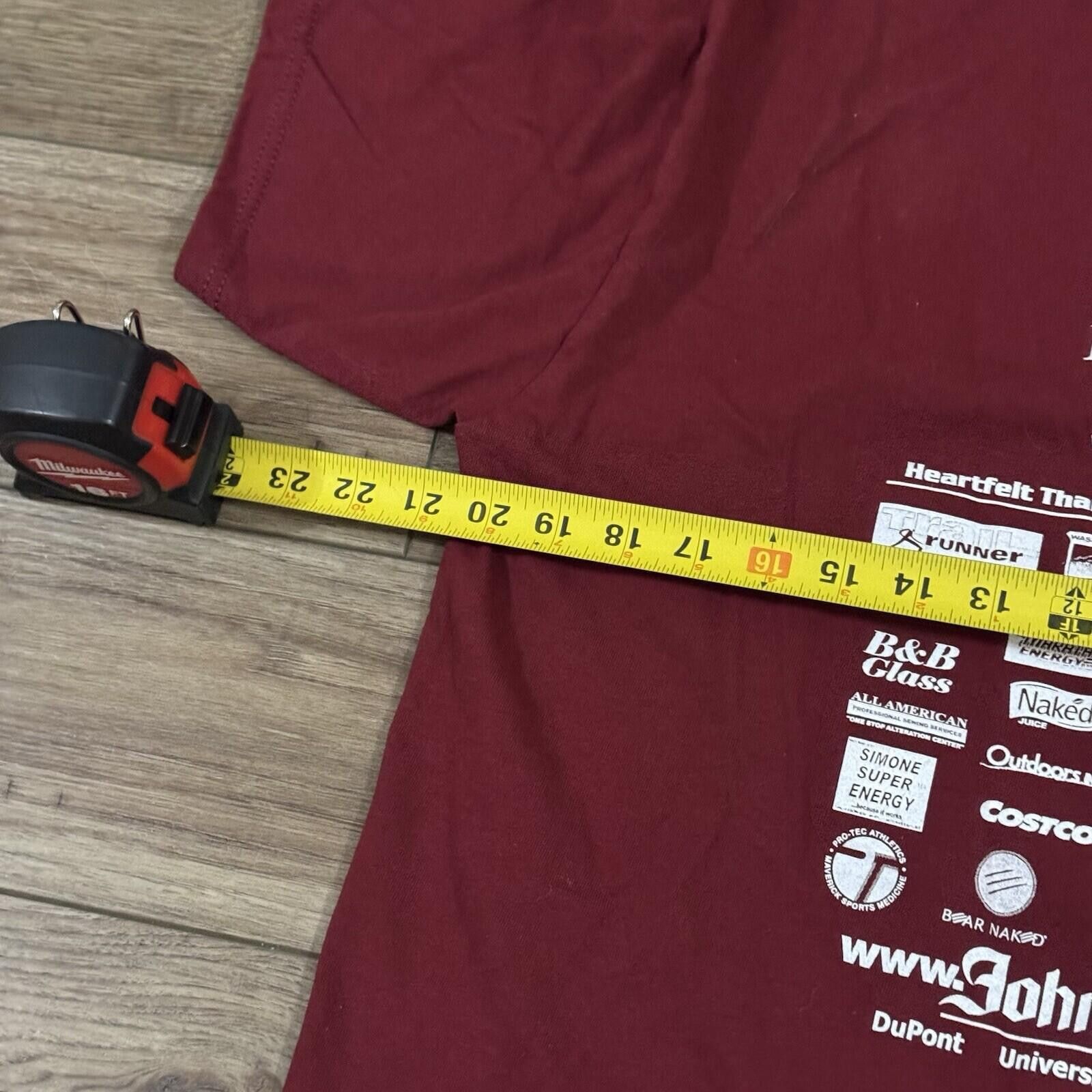 Nike Vintage Y2k Nike Washington Marathon Sponsors Shirt Maroon Size US M / EU 48-50 / 2 - 7 Thumbnail