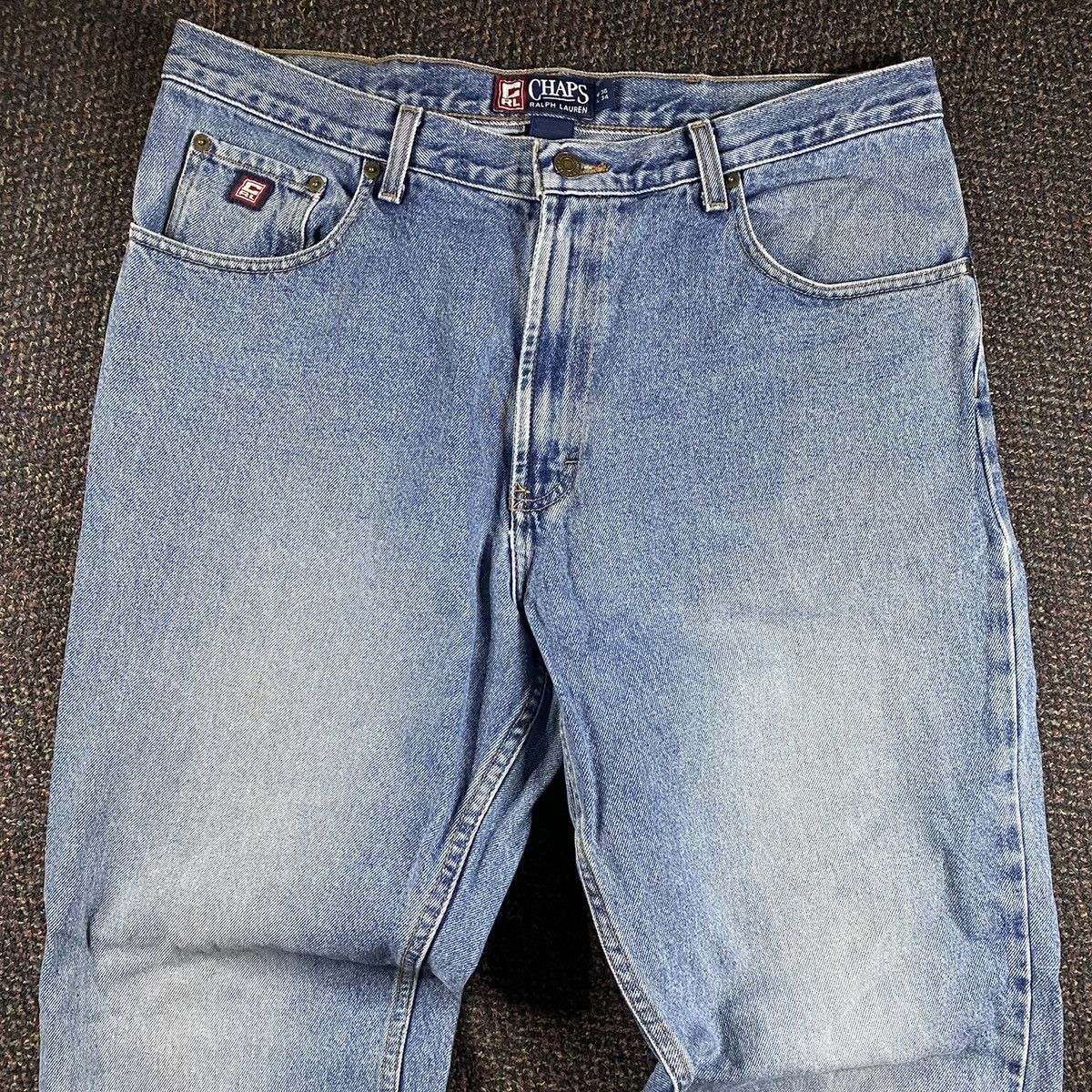 Chaps × Vintage Vintage 1990s Chaps Ralph Lauren Denim Dad Jeans Size US 36 / EU 52 - 5 Thumbnail