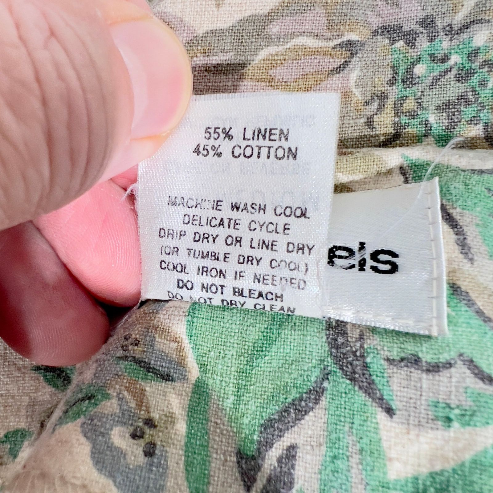 Other Cathy Daniels Jacket Smock Womans Medium Linen Blend Floral Size M / US 6-8 / IT 42-44 - 4 Thumbnail