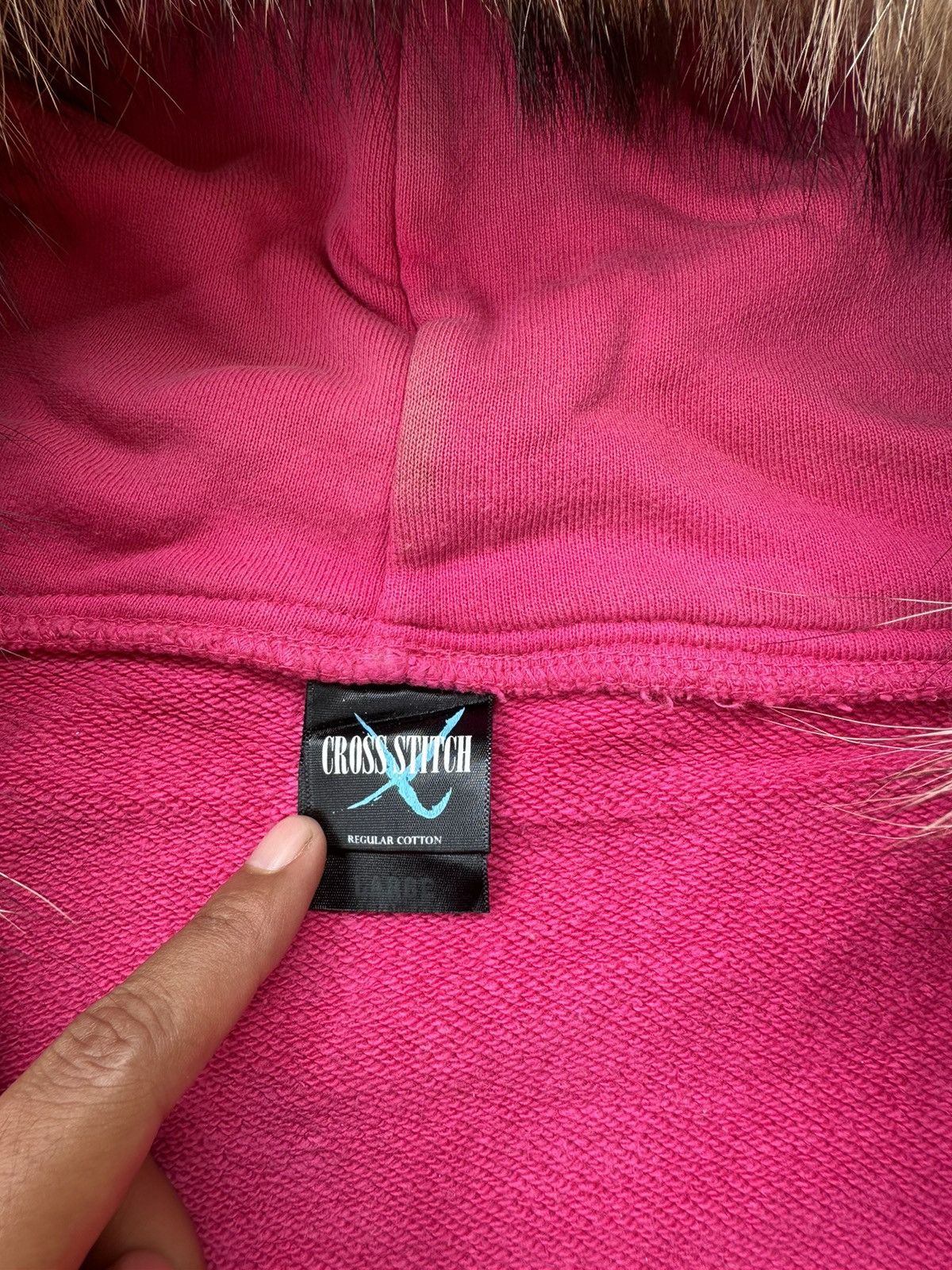 20471120 × Japanese Brand BLACK MAMBA OVER THE HILL ZIP FUR HOODIE PINK COLOUR Size US XL / EU 56 / 4 - 8 Thumbnail