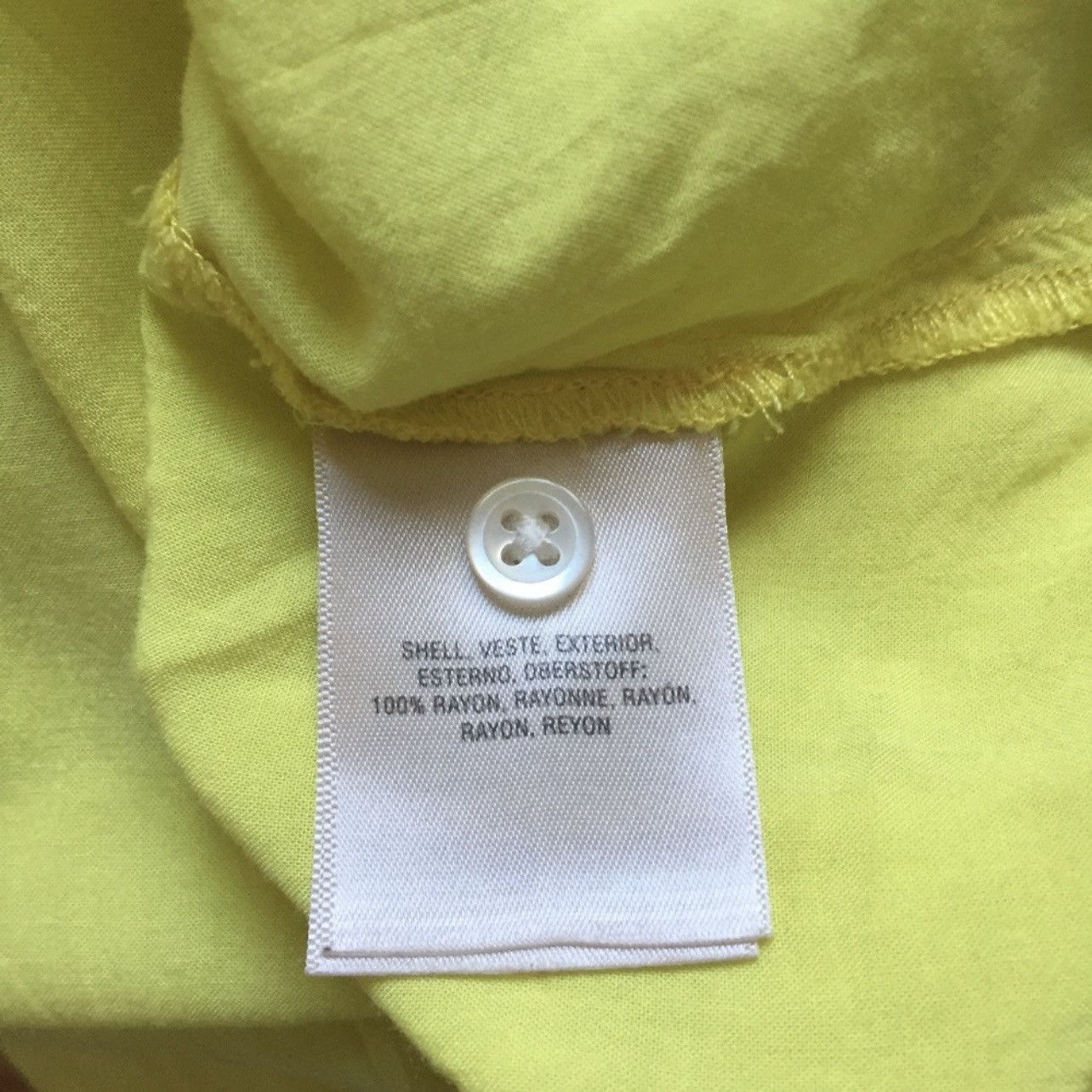 Anthropologie ANTHROPOLOGIE Yellow Smocked Button Up Tank Top Size XS / US 0-2 / IT 36-38 - 8 Thumbnail