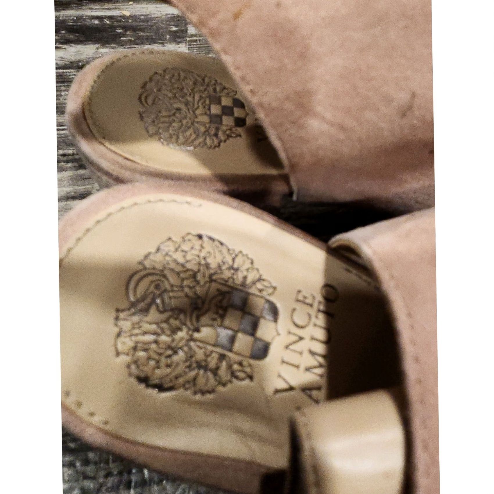 Vince Camuto Vince Camuto Blush Pink Suede Lace Up Studded Peep Toe Block Heel Sandals Womens Size US 10 / IT 40 - 3 Thumbnail