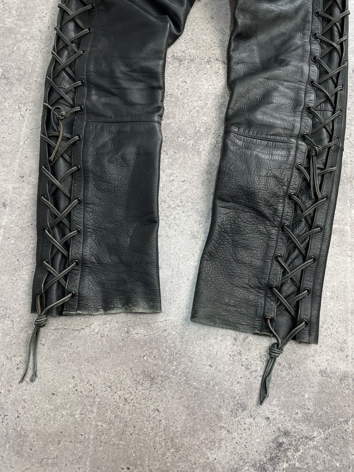 Vintage Vintage Junya Watanabe Rick Owens Style Leather Pants Size US 34 / EU 50 - 7 Thumbnail