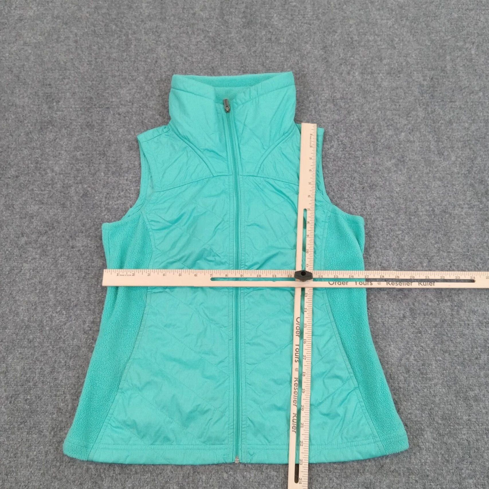 Vintage Columbia Womens Green Full Zip Fleece Vest Small Size S / US 4 / IT 40 - 2 Thumbnail
