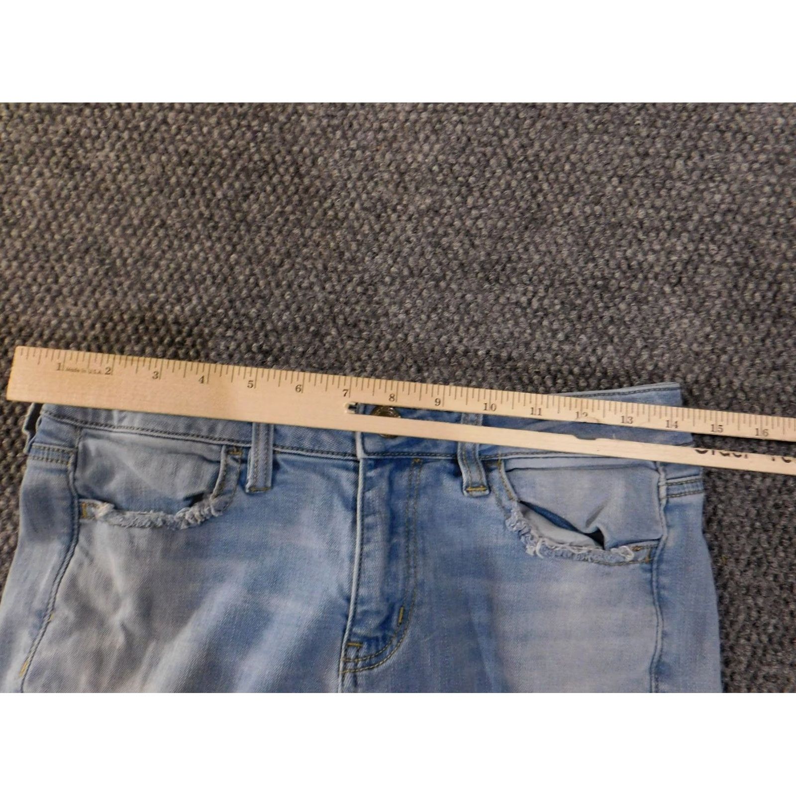 American Eagle Outfitters American Eagle Outfitters Jeans Jegging Womens Size 4 Blue Distressed Light Wash Size 27" / US 4 / IT 40 - 5 Thumbnail