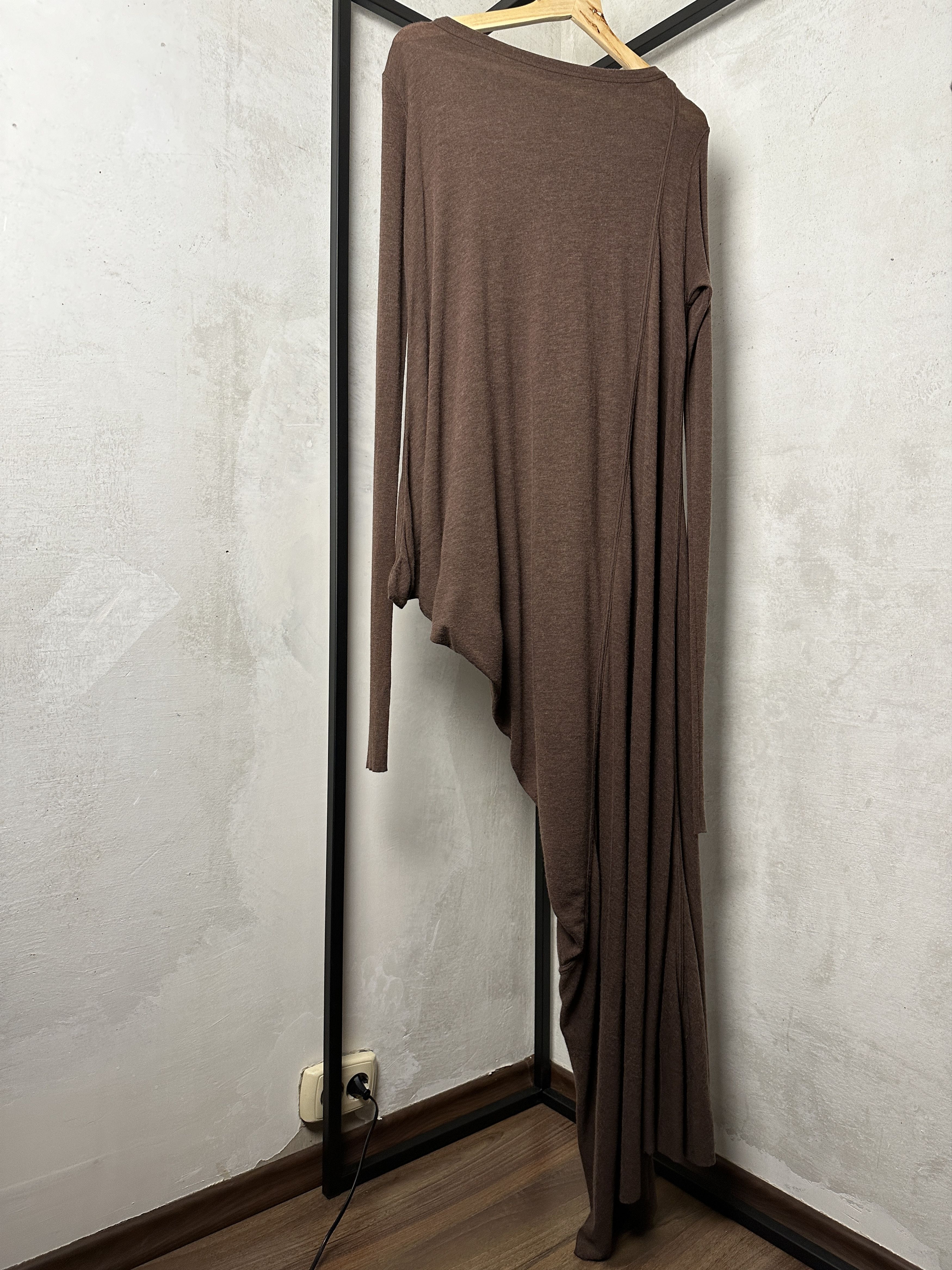 Rick Owens Rick Owens Lilies FW16 Macassar Wool Drape Maxi Dress Size S / US 4 / IT 40 - 4 Thumbnail