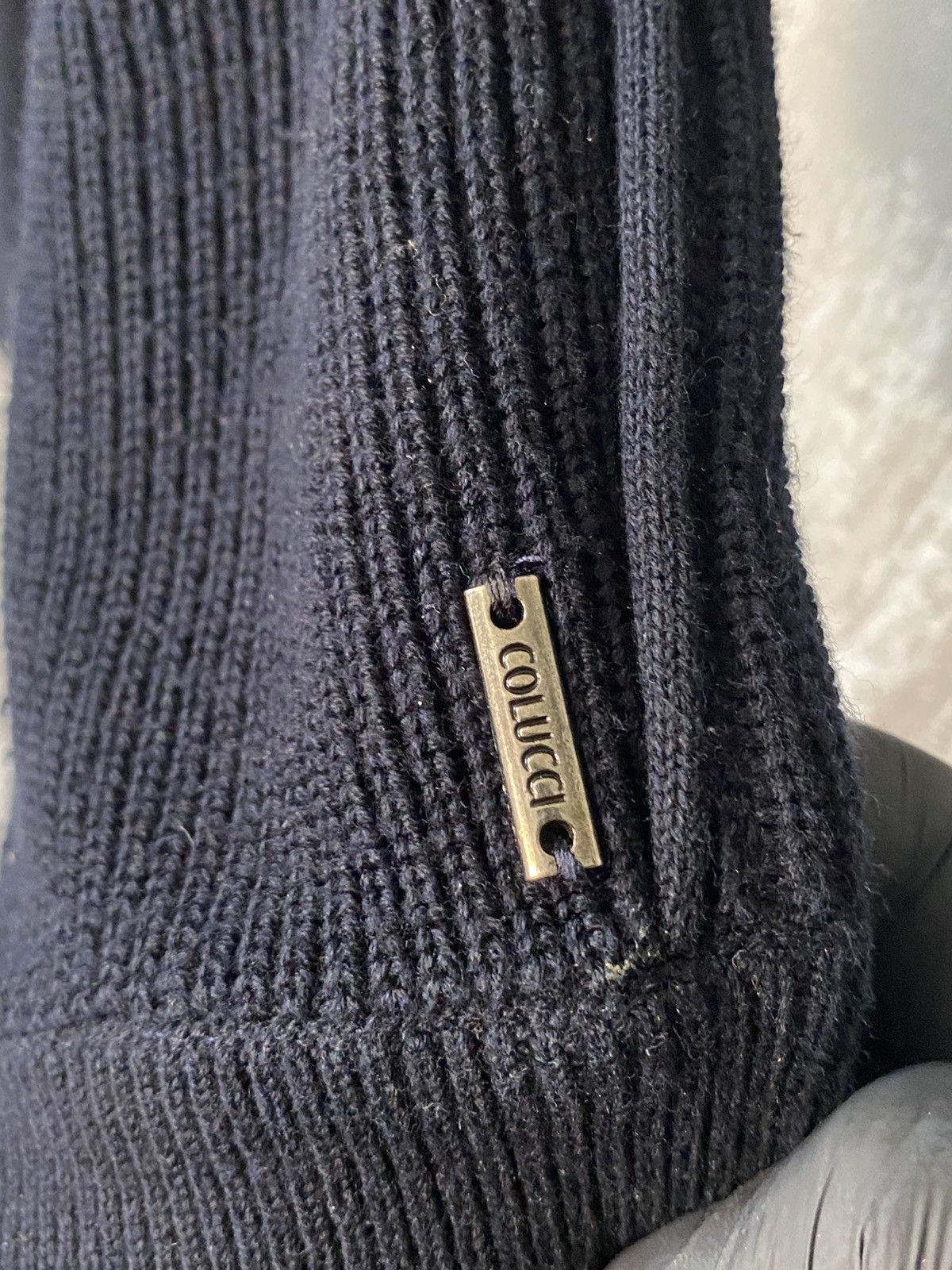 Carlo Colucci Vintage Carlo Colucci V-Neck Knitted Size 50 Dark Blue Size US M / EU 48-50 / 2 - 7 Thumbnail