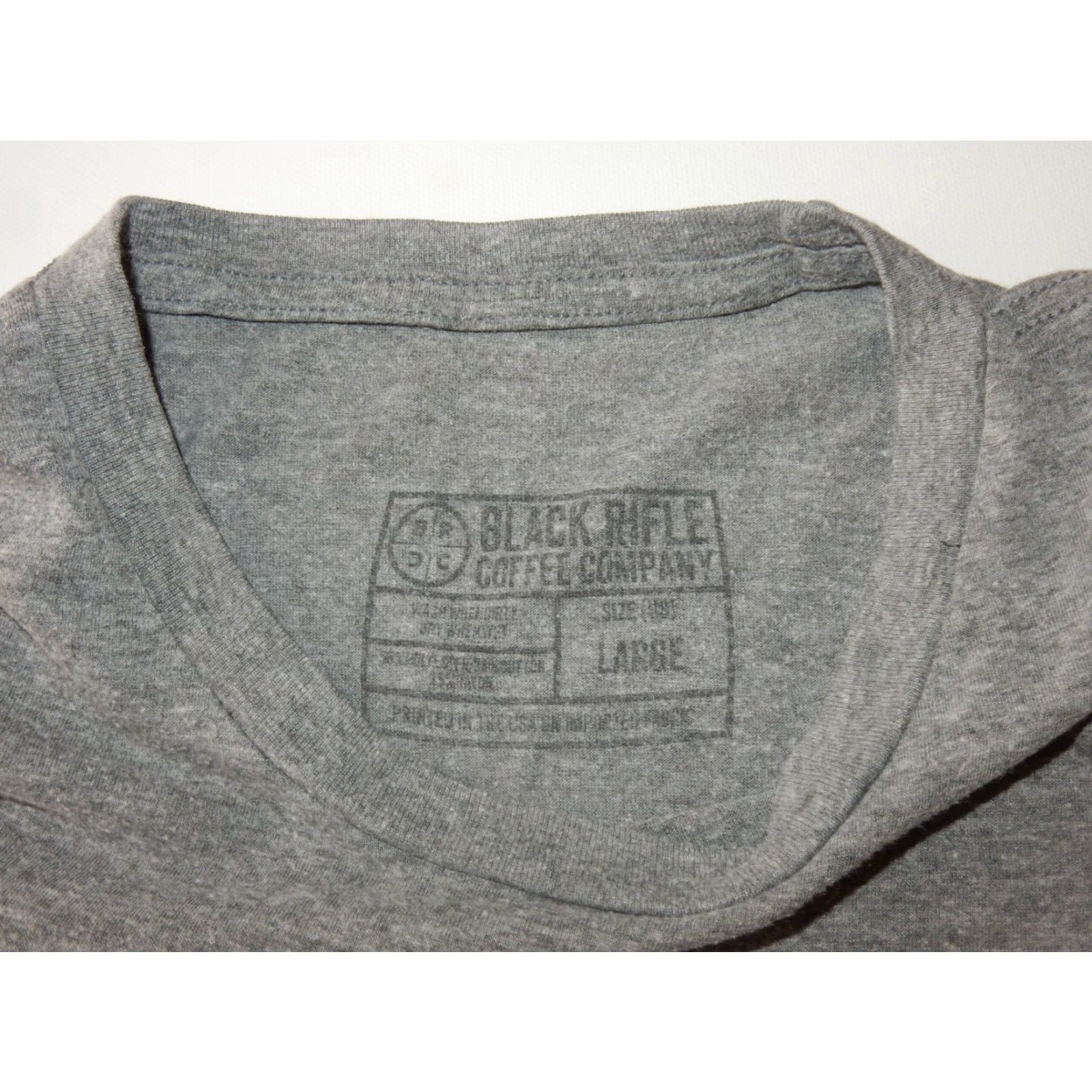 Vintage VINTAGE Black Rifle Coffee Company Men T-Shirt Size L Gray Short Sleeve Graphic Print Mens Size US L / EU 52-54 / 3 - 3 Thumbnail
