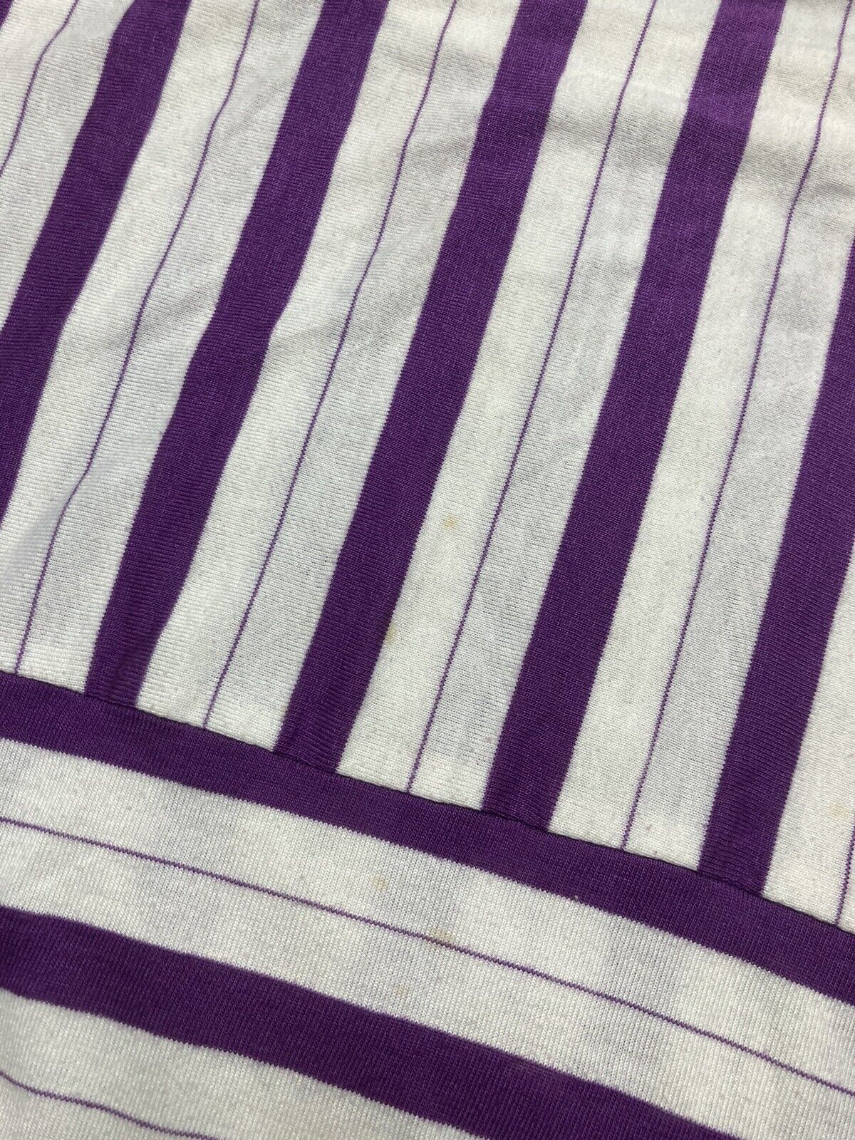 Vintage 70s t shirt Ms tops california striped ringer purple boxy Lg Size S / US 4 / IT 40 - 9 Thumbnail