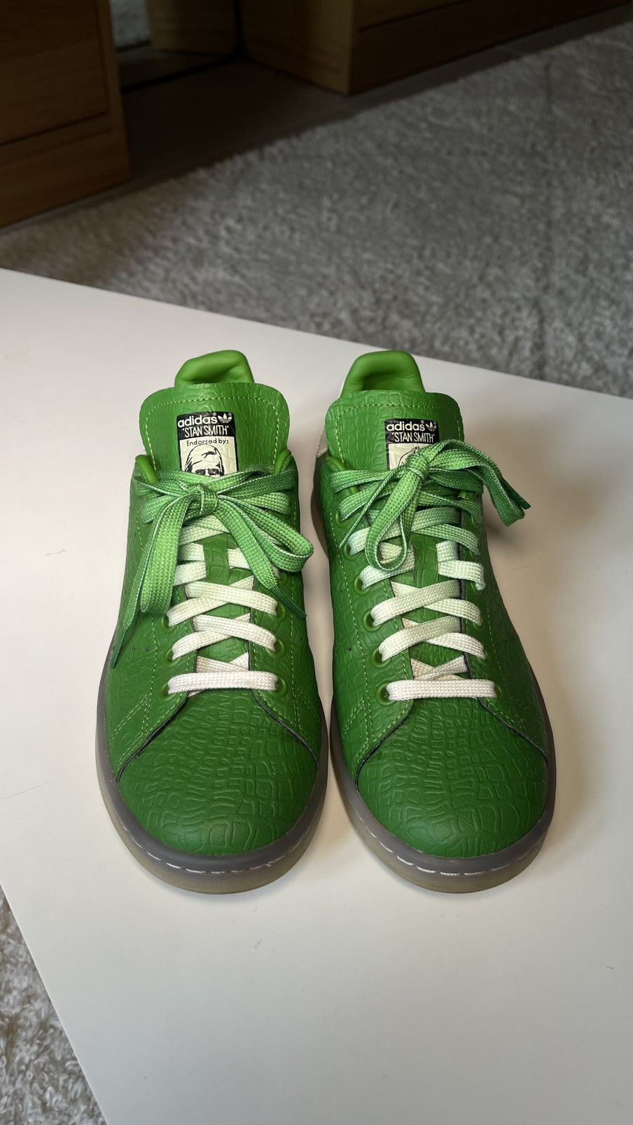 Adidas × Disney Adidas x Disney Stan Smith Kermit Green Size 39 Size US 9.5 / IT 39.5 - 4 Thumbnail