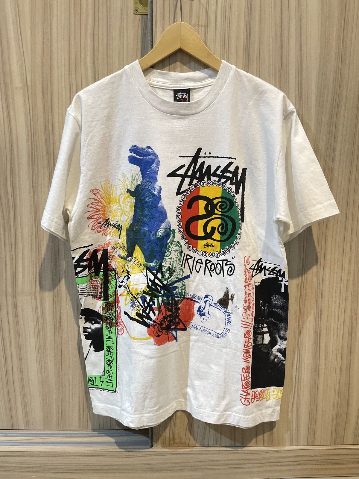 Vintage Vintage stussy all over print t shirt | Grailed