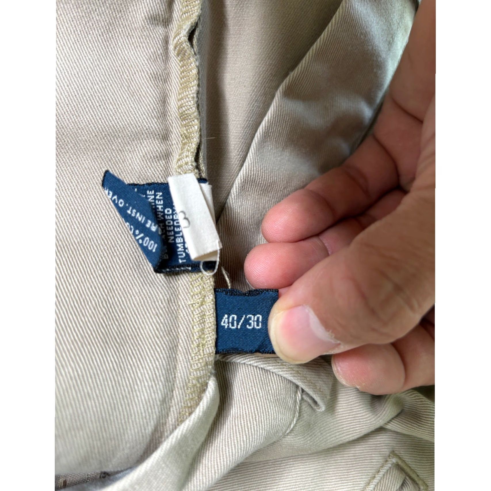 Polo Ralph Lauren Polo Ralph Lauren Classic Chino Pants Men Beige 40x30 Cotton Pleated Front Logo Button Relaxed Fit Casual Workwear Pants Size US L / EU 52-54 / 3 - 3 Thumbnail
