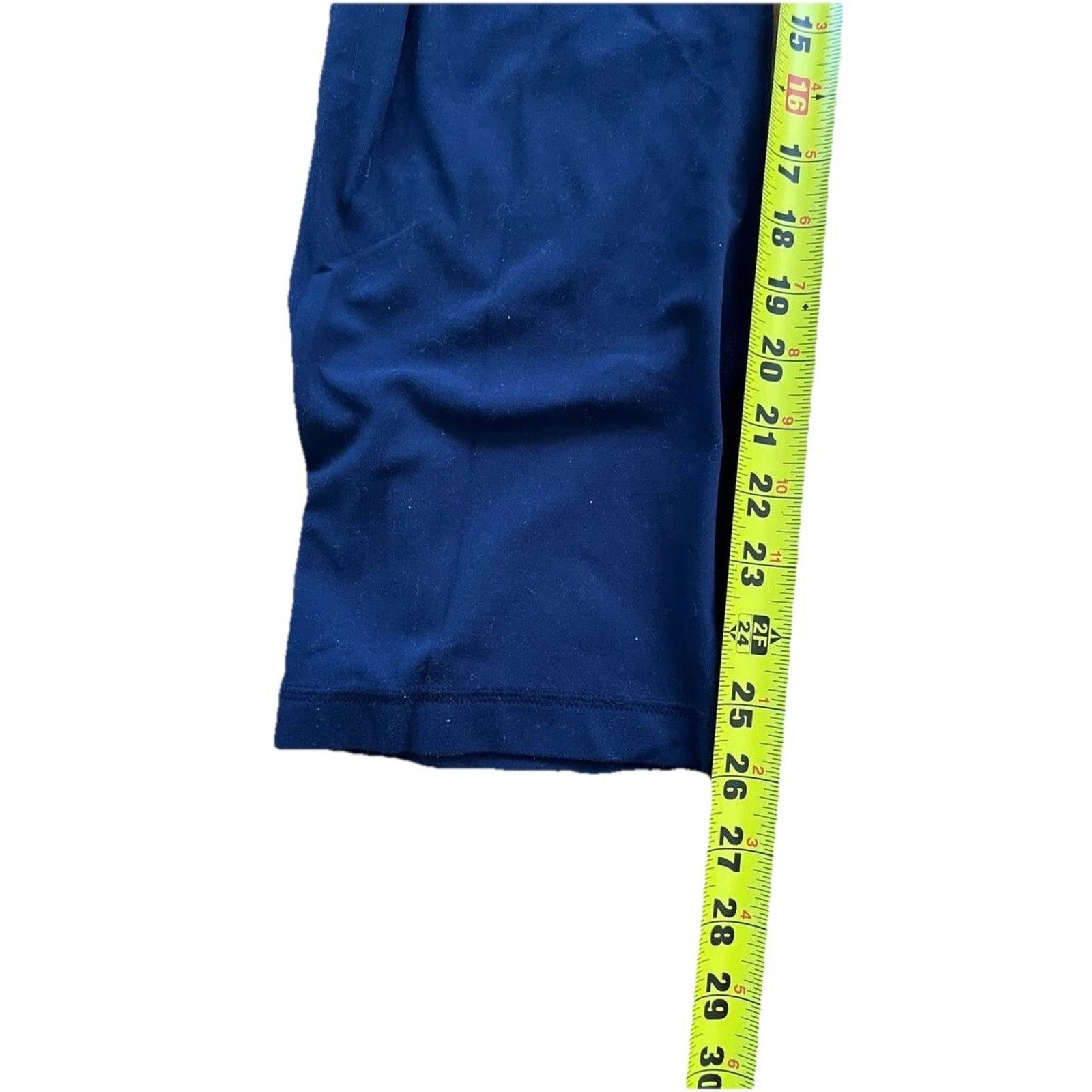 Athleta Athleta Straight Up Blue Flared Leggings Petite Smal A000825 Size 22" - 6 Thumbnail