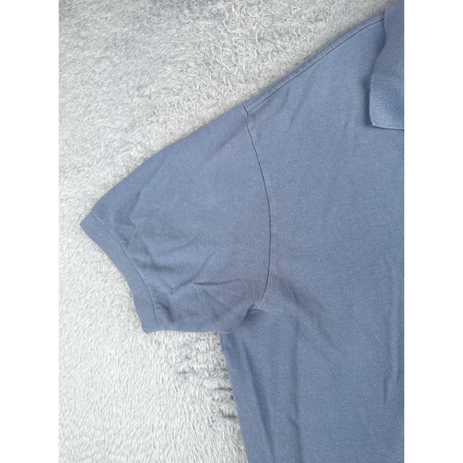 Ralph Lauren VINTAGE Ralph Lauren Polo Shirt Men 2XL Blue Short Sleeve 100% Cotton Slim Embroidered Logo Golf 80s Theme Mens Size US XXL / EU 58 / 5 - 3 Thumbnail