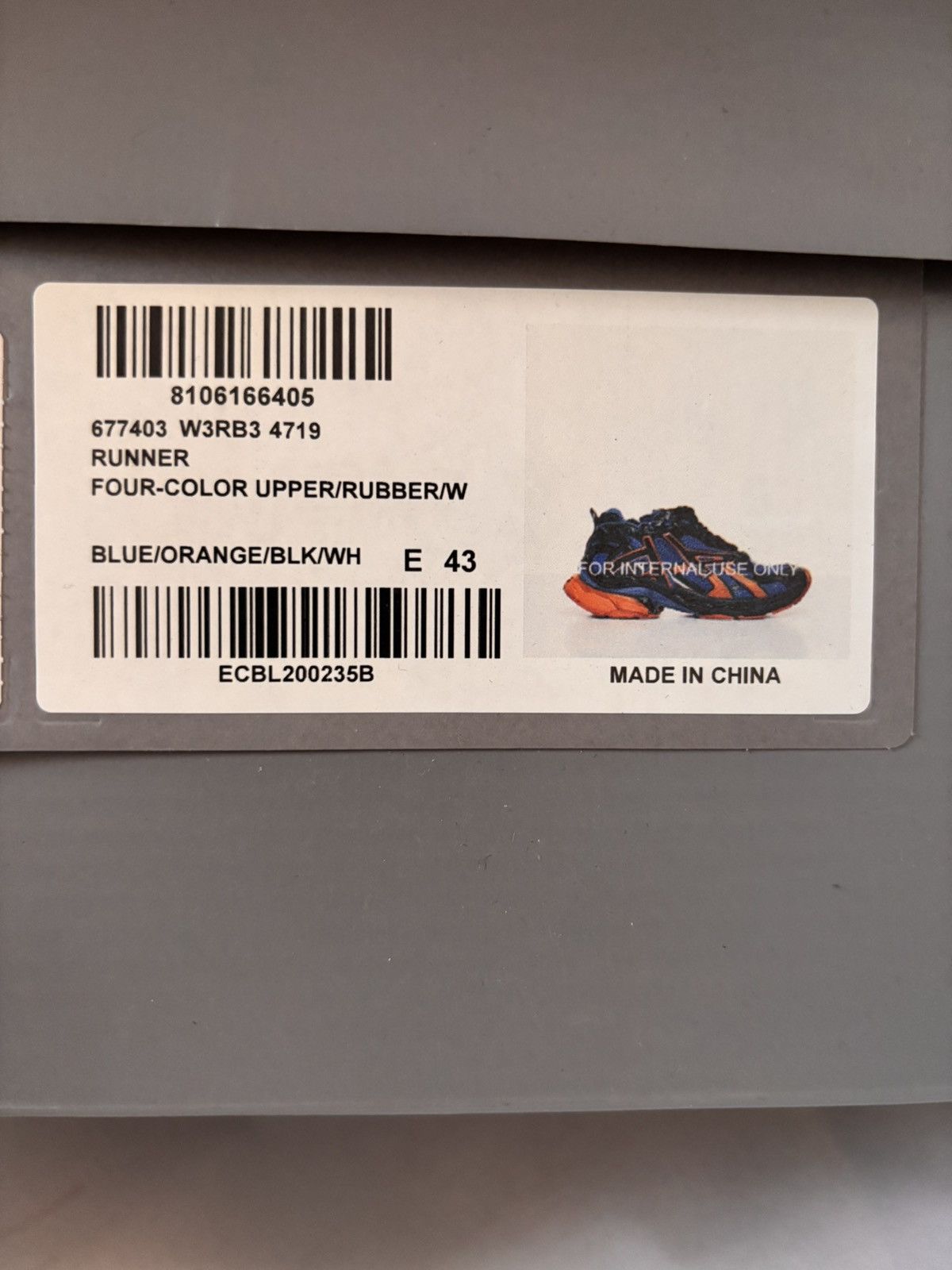 Balenciaga Balenciaga Runner Blue Orange Black Size US 10 / EU 43 - 11 Thumbnail