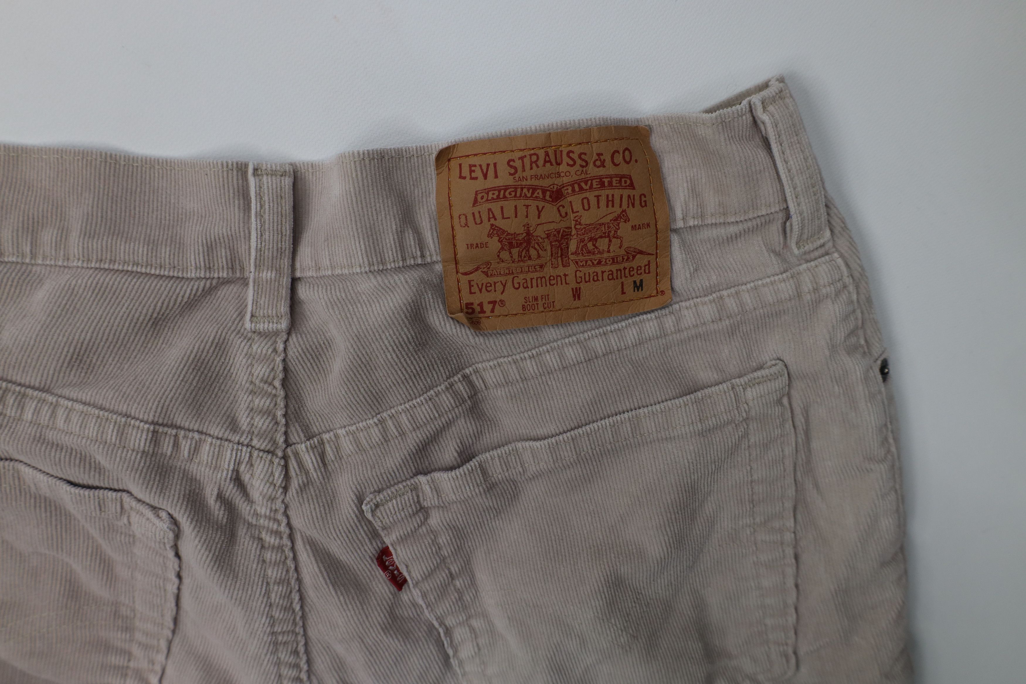 Levi's Vintage Y2K 2000 Levis 517 Cut Flared Corduroy Pants USA Size 30" / US 8 / IT 44 - 15 Thumbnail