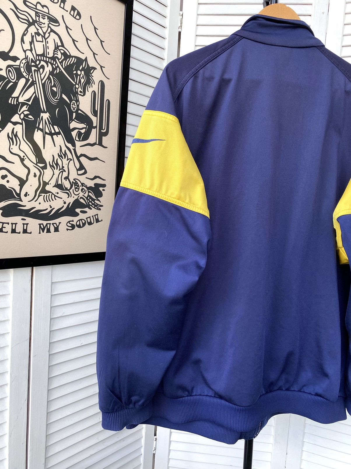 Nike × Vintage Vintage Nike USA Big Swoosh Lampasas Y2K Track Jacket Size US XL / EU 56 / 4 - 11 Thumbnail