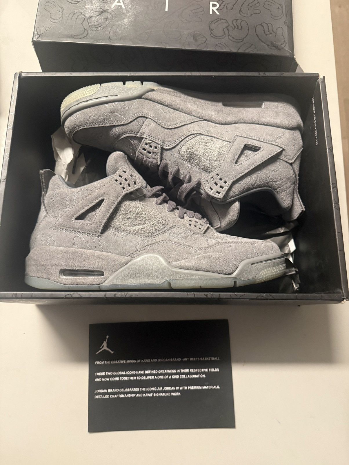 Jordan Brand × Kaws KAWS X JORDAN 4 RETRO 'COOL GREY' Size US 10 / EU 43 - 1 Thumbnail