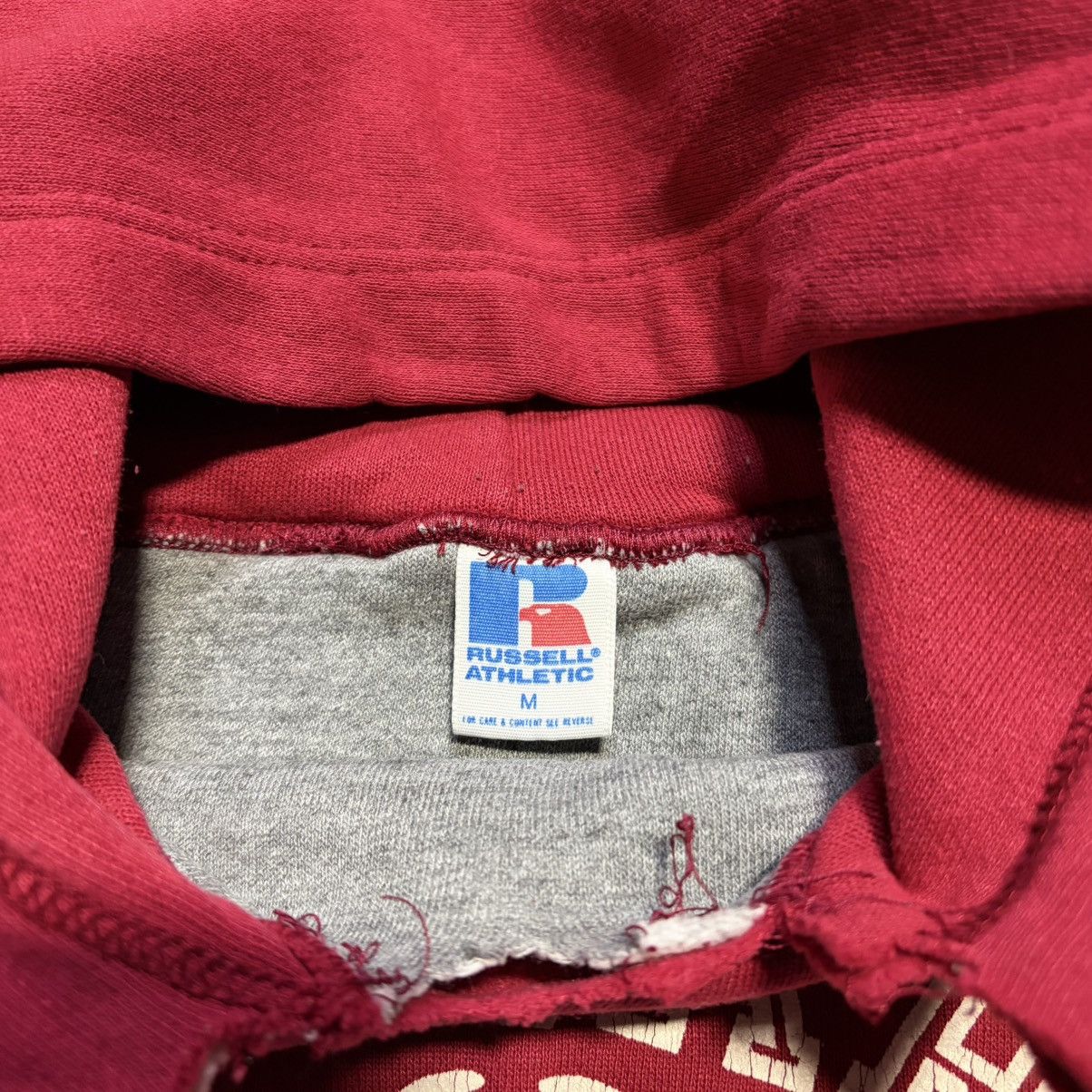 Russell Athletic Vintage 80s Harvard Double Face Hoodie Russell Athletic USA Size US M / EU 48-50 / 2 - 12 Thumbnail