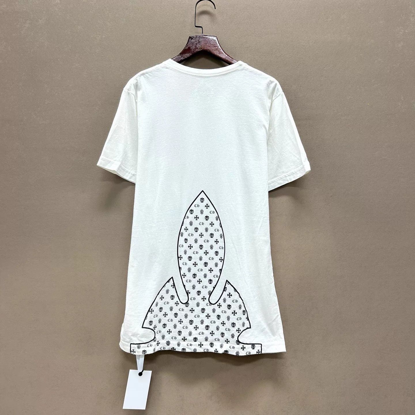 Chrome Hearts Chrome Hearts 99 New White Cross Scroll Back Tee S Size S / US 4 / IT 40 - 2 Thumbnail