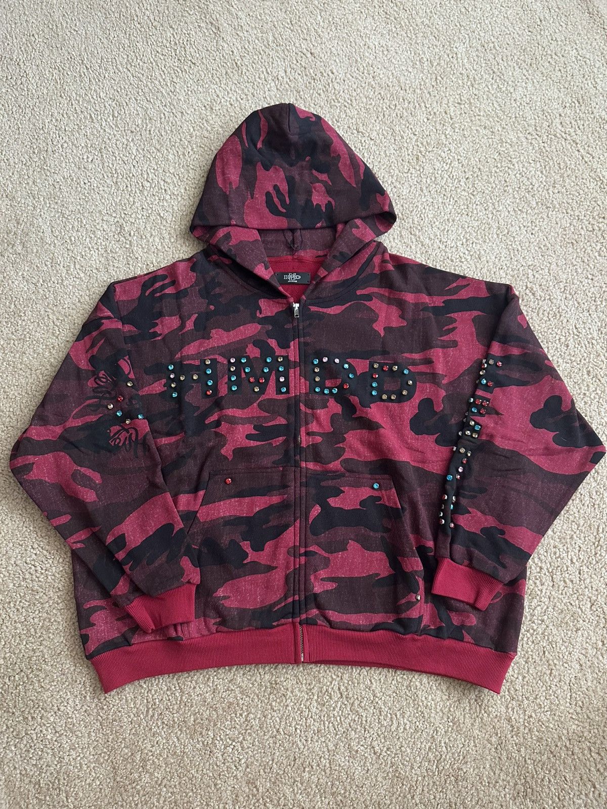 HMDD HMDD Red Camo Chimstone Zip Up Size Medium Size US M / EU 48-50 / 2 - 1 Thumbnail