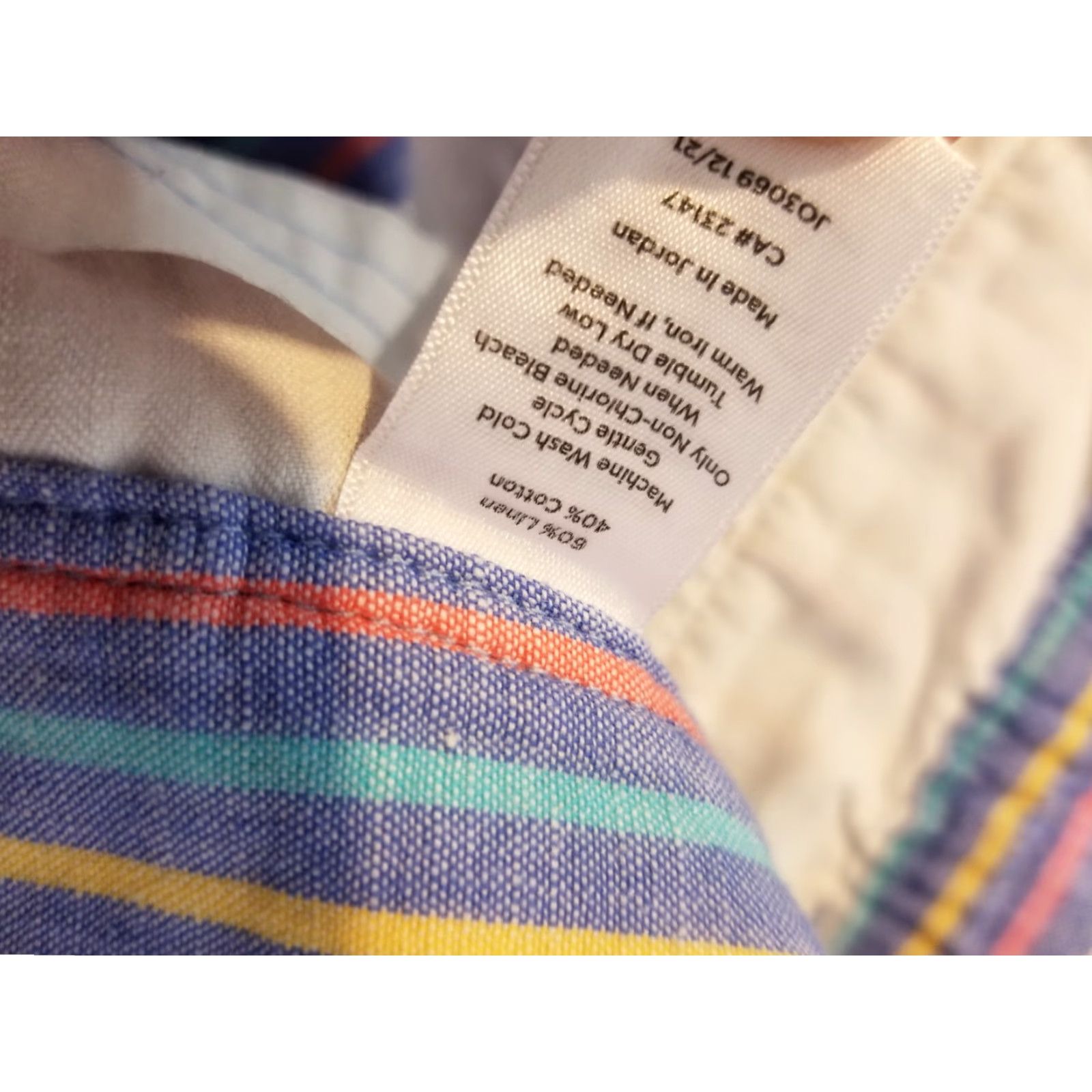 Talbots Womens Talbots Linen Shorts 6P Petite Blue Khaki Chino Shorts Chino Casual Linen Blue 6P Petite Womens Mens? Size 28" / US 6 / IT 42 - 4 Thumbnail