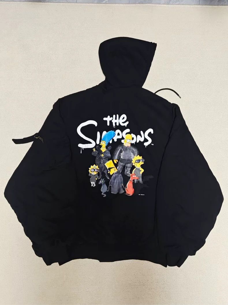 Balenciaga Balenciaga Signed Simpson Bomber Cotton Jacket Size US XS / EU 42 / 0 - 1 Thumbnail