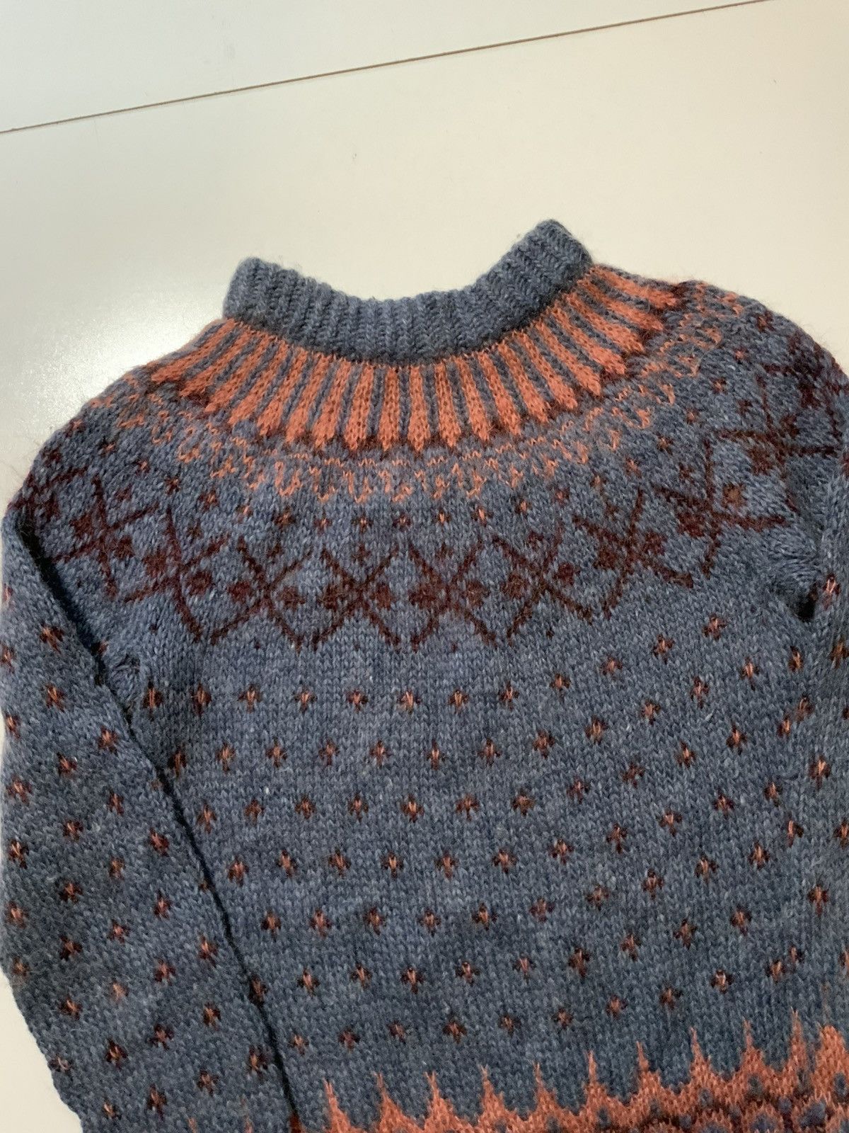 Vintage Vintage 70s Fair Isle Mohair Wool Fuzzy Knit Sweater Size US M / EU 48-50 / 2 - 4 Thumbnail