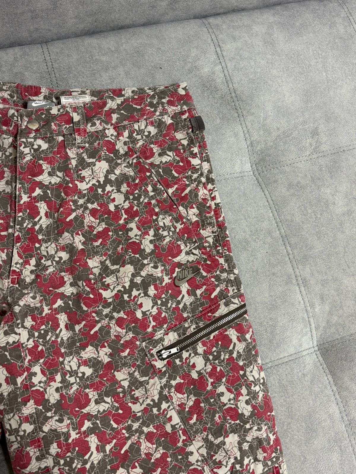 Nike × Vintage Vintage Nike Baggy Cargo Y2K shorts military sport size M Size US 32 / EU 48 - 3 Thumbnail