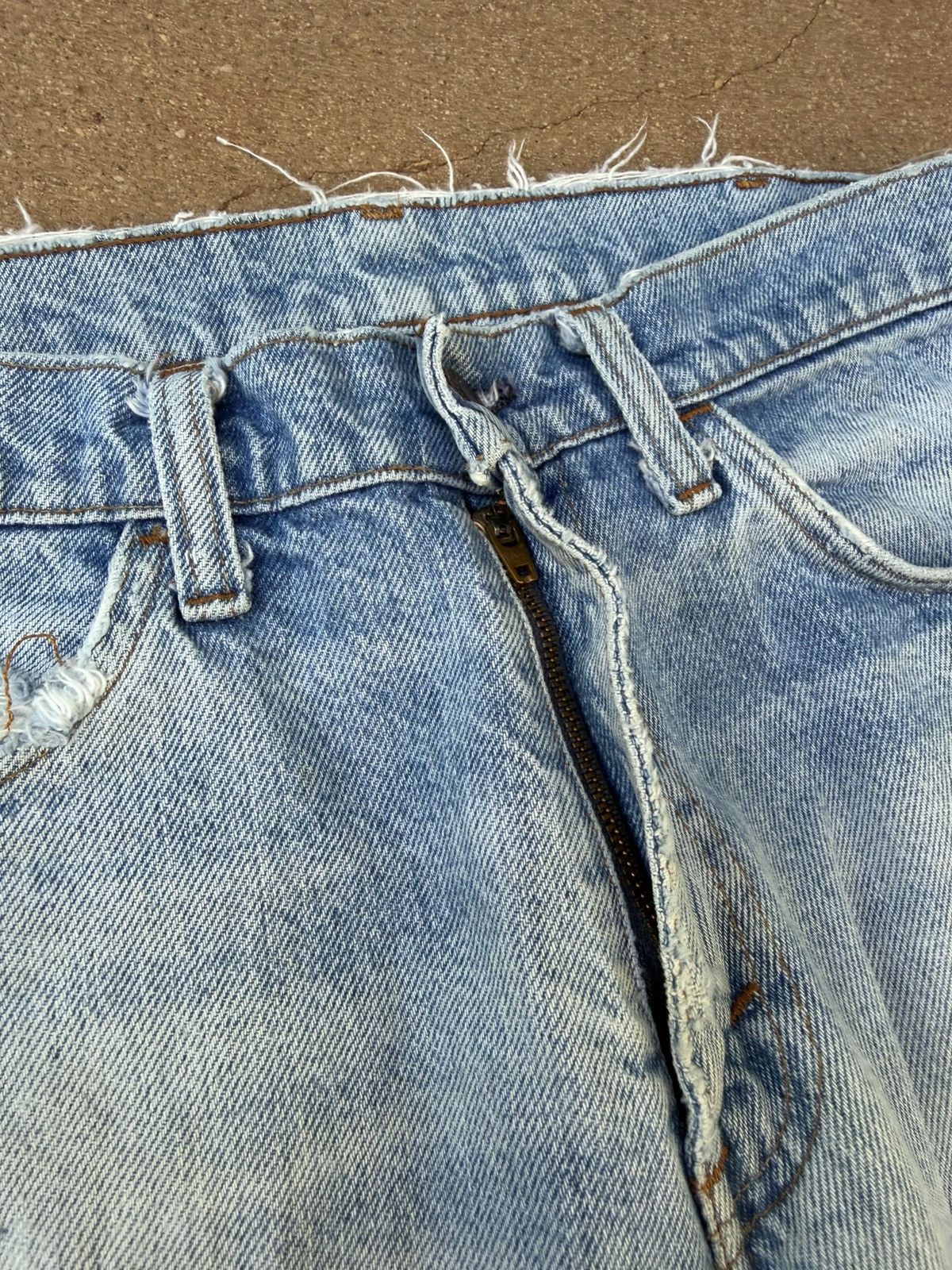 Levi's Vtg 80’s Levi’s 684 Orange Tab Bellbottom Flare Jeans 31x31 Size US 31 - 5 Thumbnail