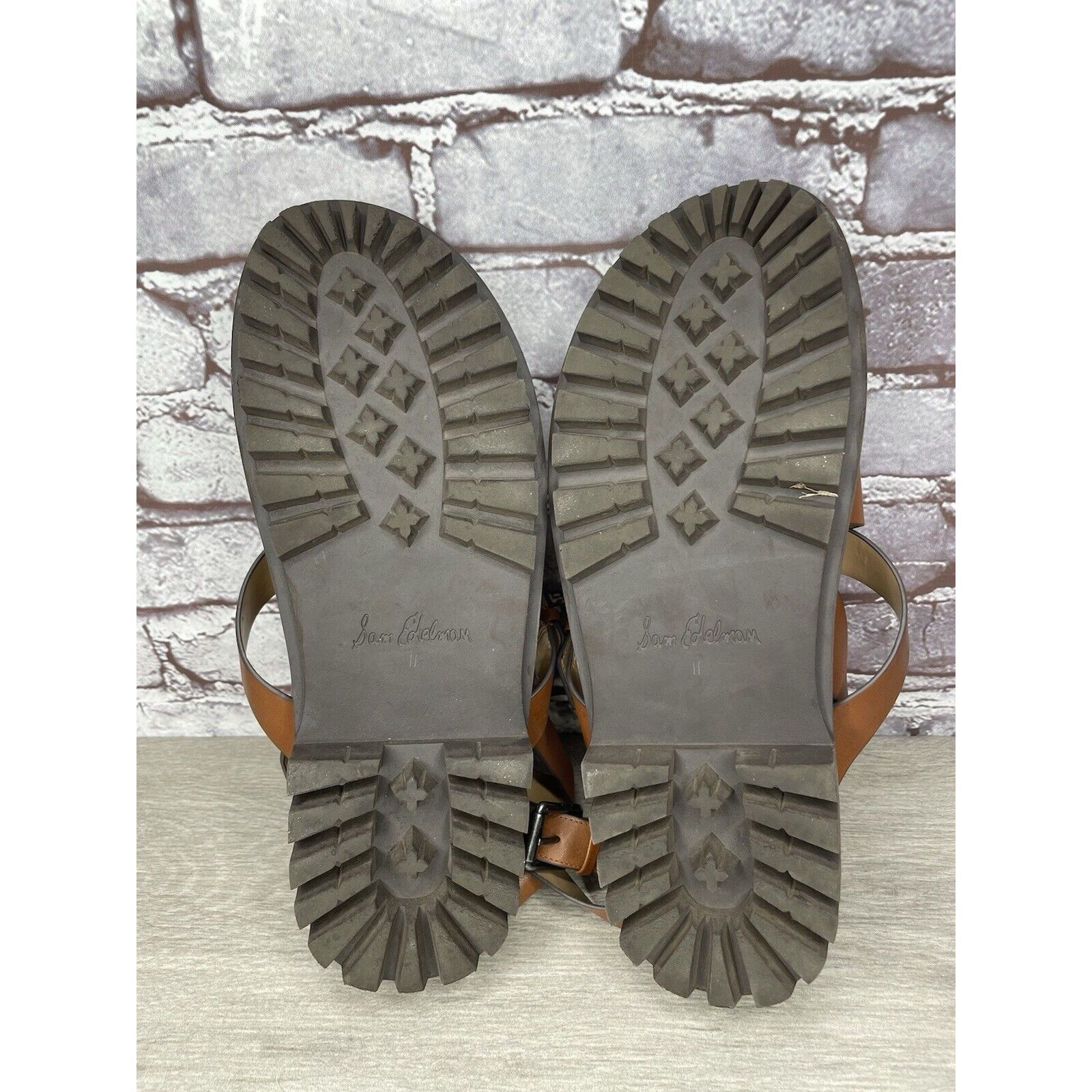 Sam Edelman Sam Edelman Eleanora Brown Leather Lug Sole Strap Sandals Wo Size US 11 / IT 41 - 23 Thumbnail