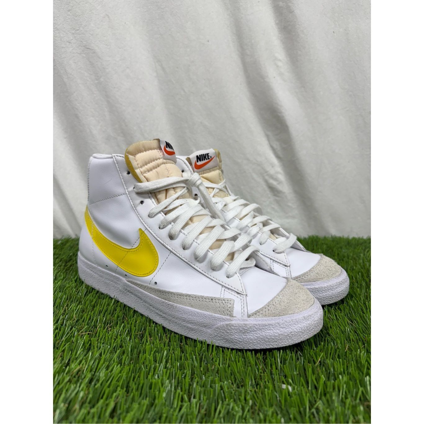Nike Nike Blazer Mid Essential Women 10 Sneakers White Opti Yello Size US 10 / IT 40 - 1 Thumbnail