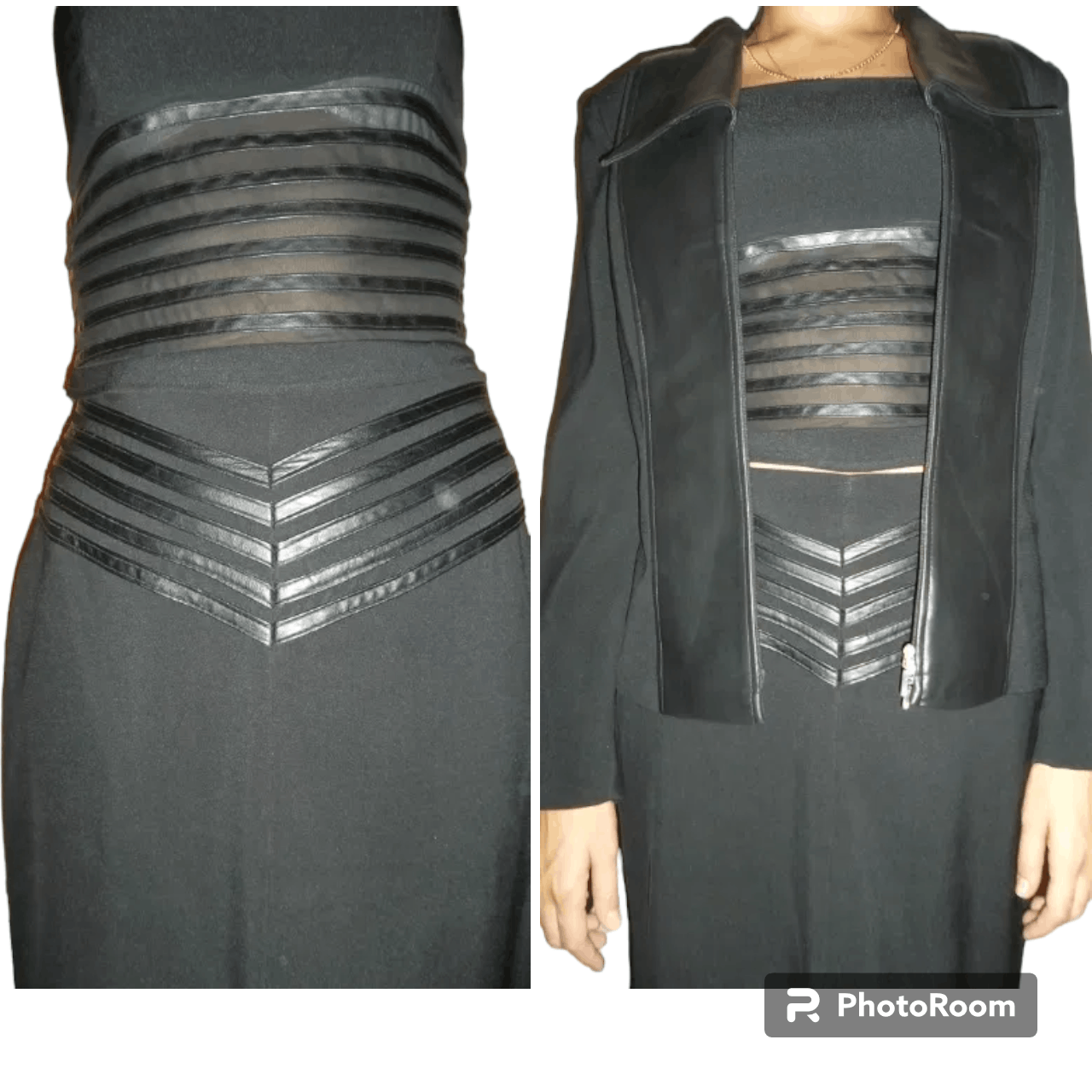 Other y2k leather suit tank top maxi skirt and jacket sz S Size S / US 4 / IT 40 - 3 Thumbnail