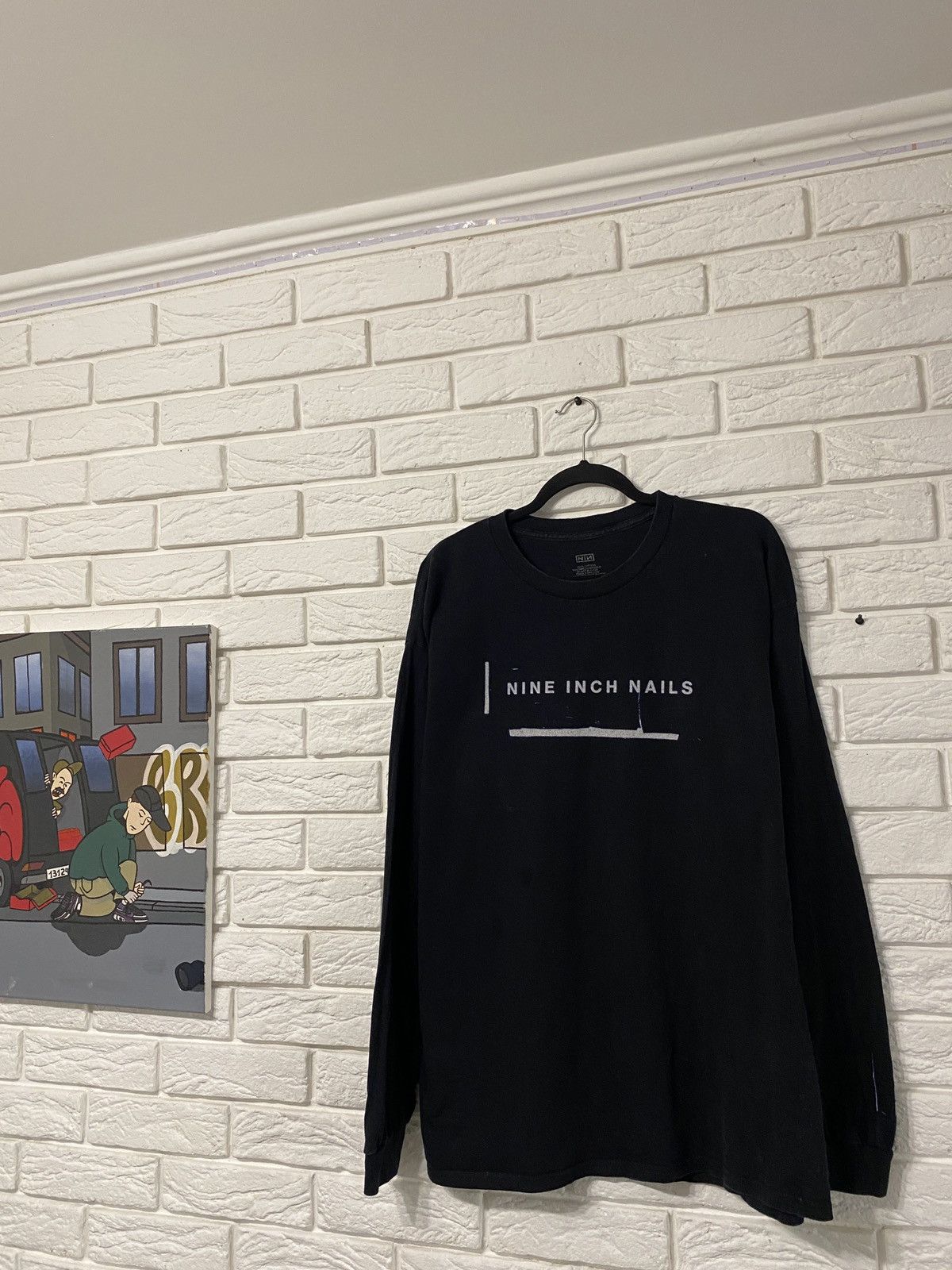 Band Tees Nine Inch Nails Long Sleeve Tee Size US XL / EU 56 / 4 - 1 Thumbnail